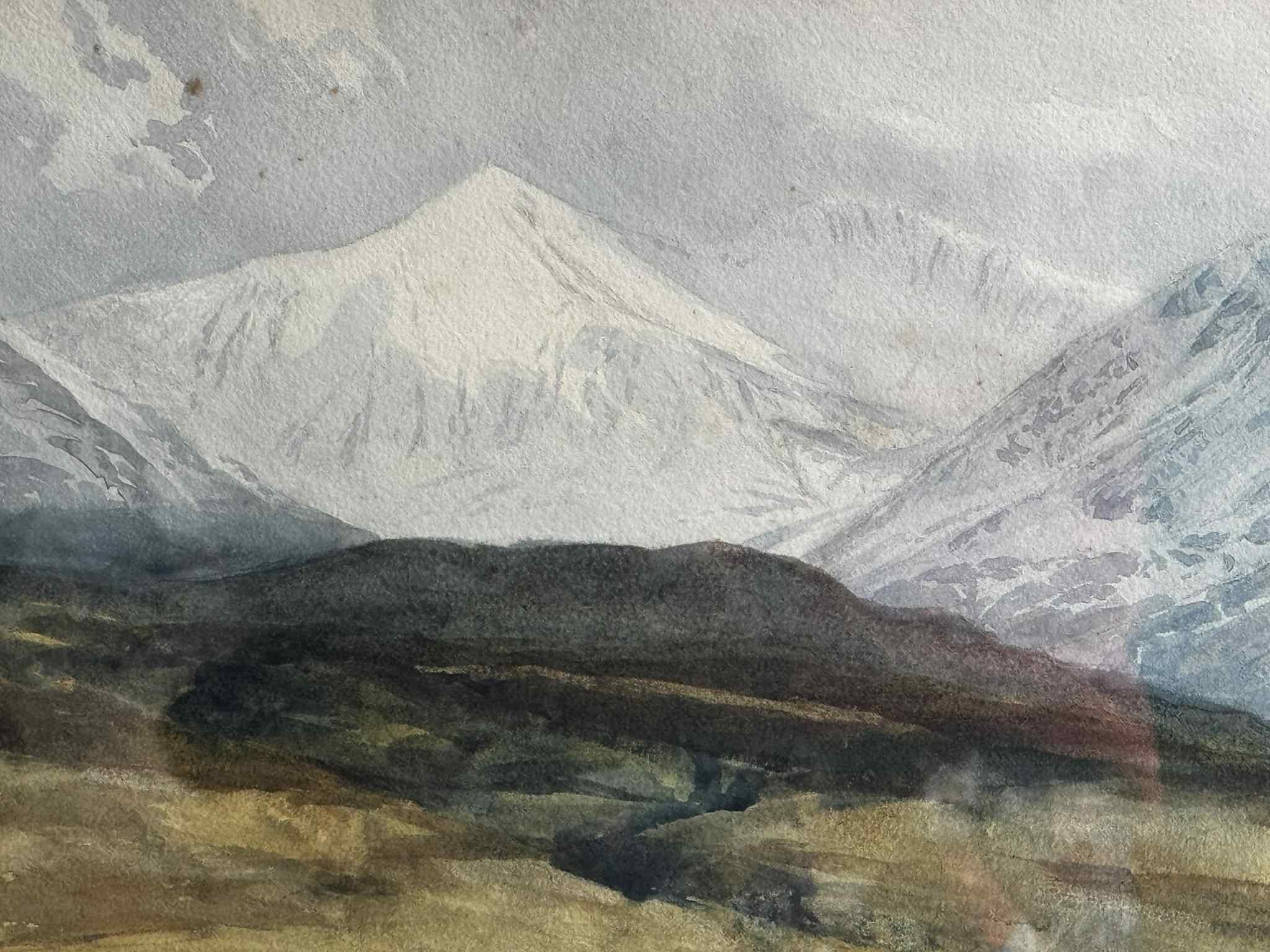 Landscape Painting Colin Bent Phillip - Un rayon de soleil après une tempête de neige printanière