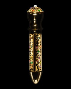 "Casanova" 24K Gold und Diamanten Skulptur 8,5 x 2 in Ed. von 10 von Colin Burn