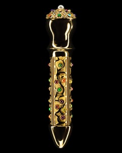 "Casanova" 24K Gold and Diamonds Sculpture 8.5 x 2 in Ed. of 10 by Colin Burn