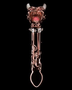 "Lucifers Limit" 18K Gold Sculpture 8' x 2' in Edition of 10 by Colin Burn
