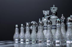 "Pearl Royale Chess Set" 14K Weißgold & Diamanten 3er Edition von Colin Burn