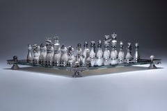 "Pearl Royale Chess Set" 14K White Gold & Diamonds Ed. of 3 by Colin Burn