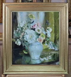 Original Oil on Canvas, Colin Cairness Clinton Campbell. "Still Life of Flowers"