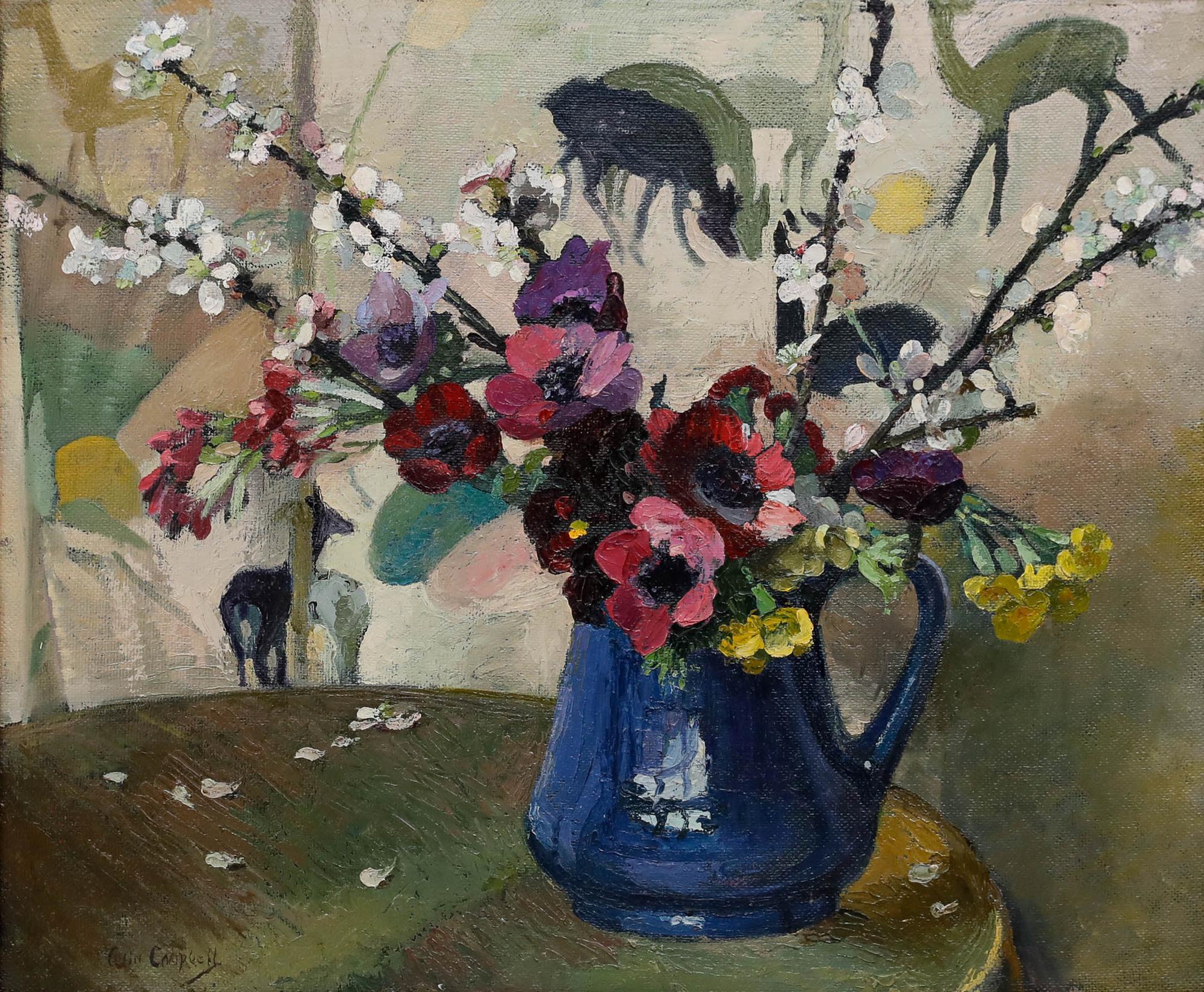 Colin Cairns Clinton Campbell (1894-1970) - Mid 20th Century Oil, Spring Flowers For Sale 1