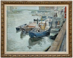 Colin Clough Hilton (1902-1984) - Mid 20th Century Oil, In Whitby Harbour