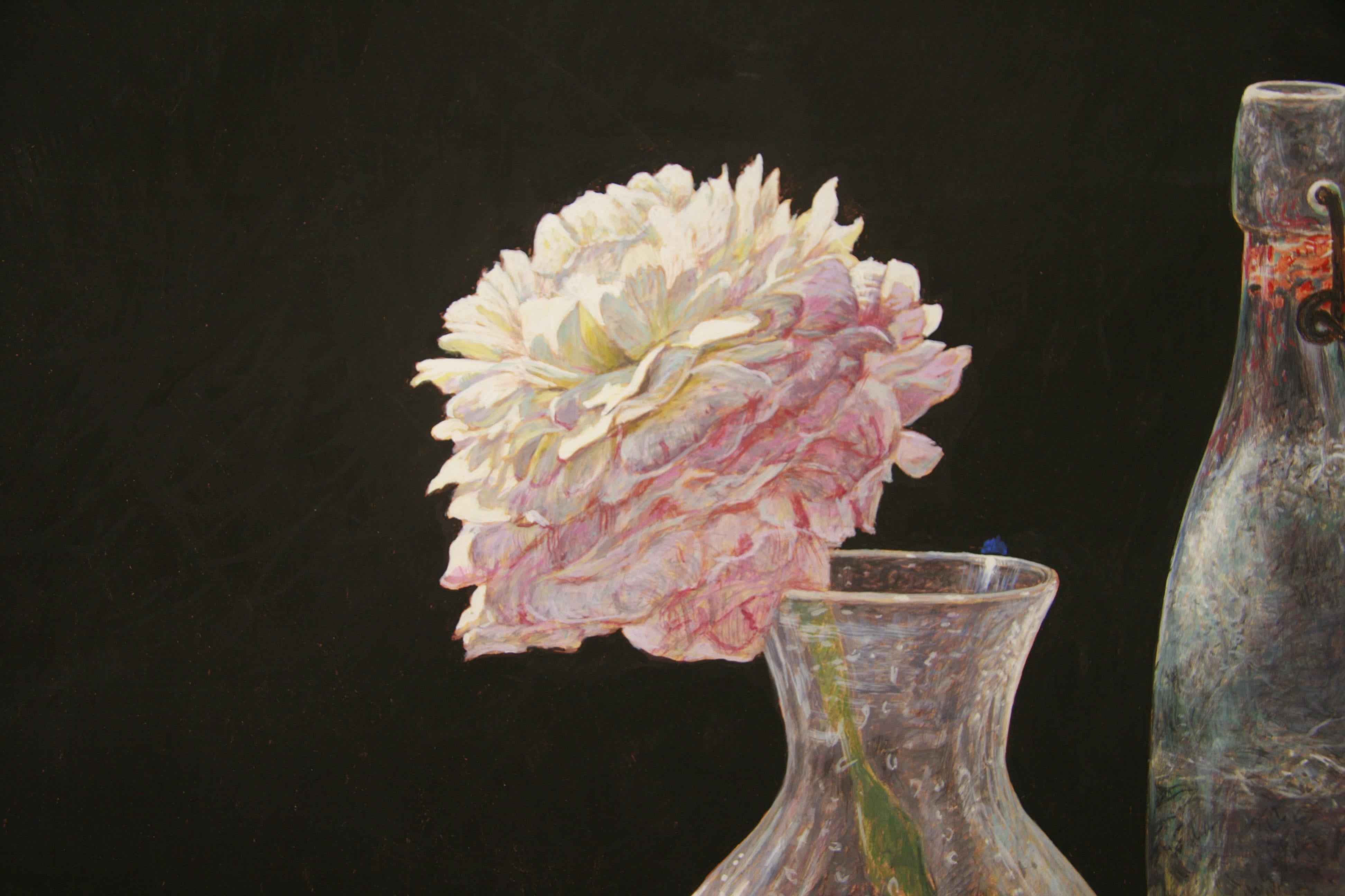 BLUE RIBBON COLIN FRASER CONTEMPORARY SCOTTISH ARTIST - Black Still-Life Painting by Colin Fraser