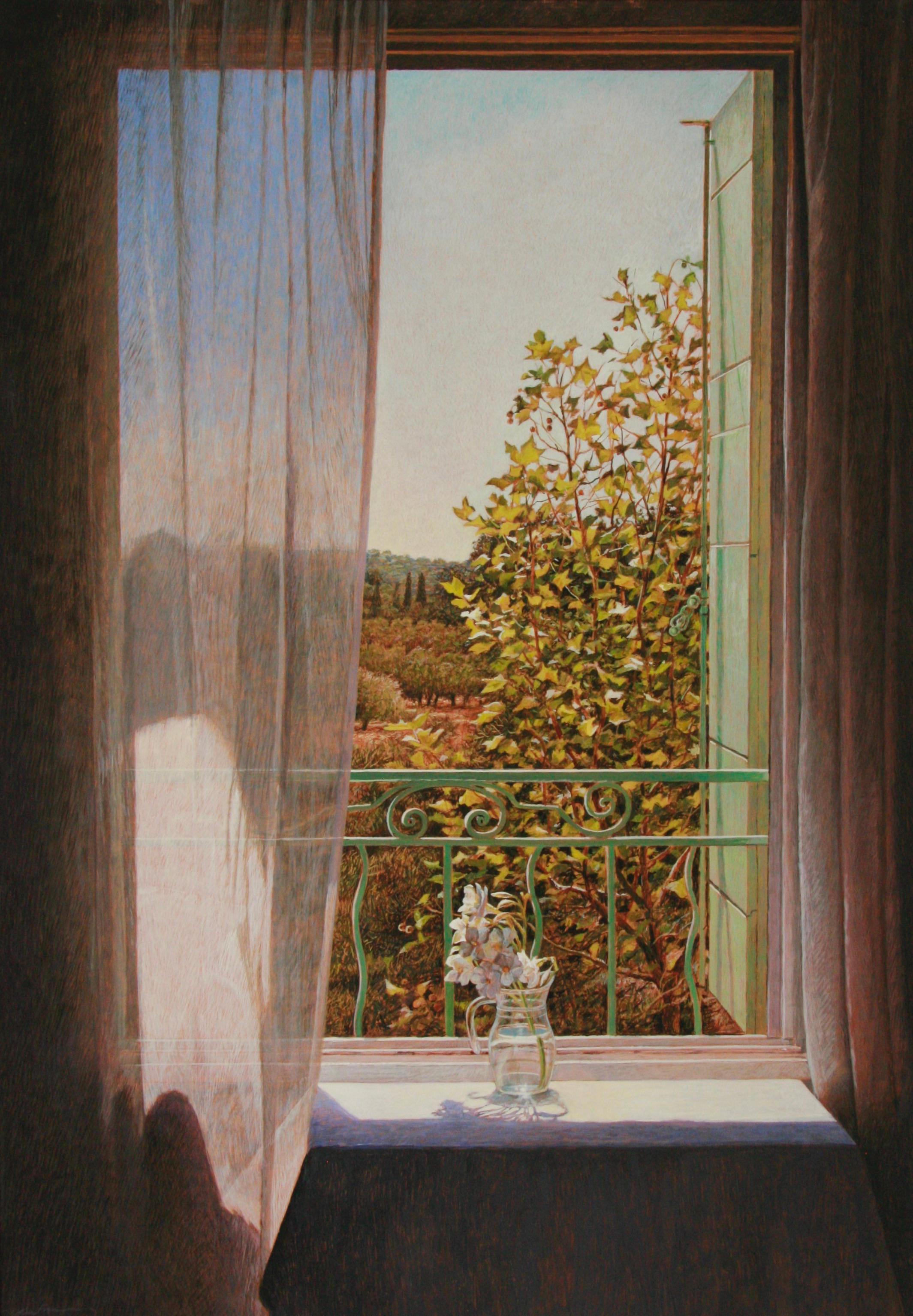 Colin Fraser is a contemporary Scottish painter, who is recognized for his intricate still lifes, interiors, and landscapes. He was born in Glasgow, Scotland in 1957 and received training to become a teacher at Brighton Polytechnic in England.