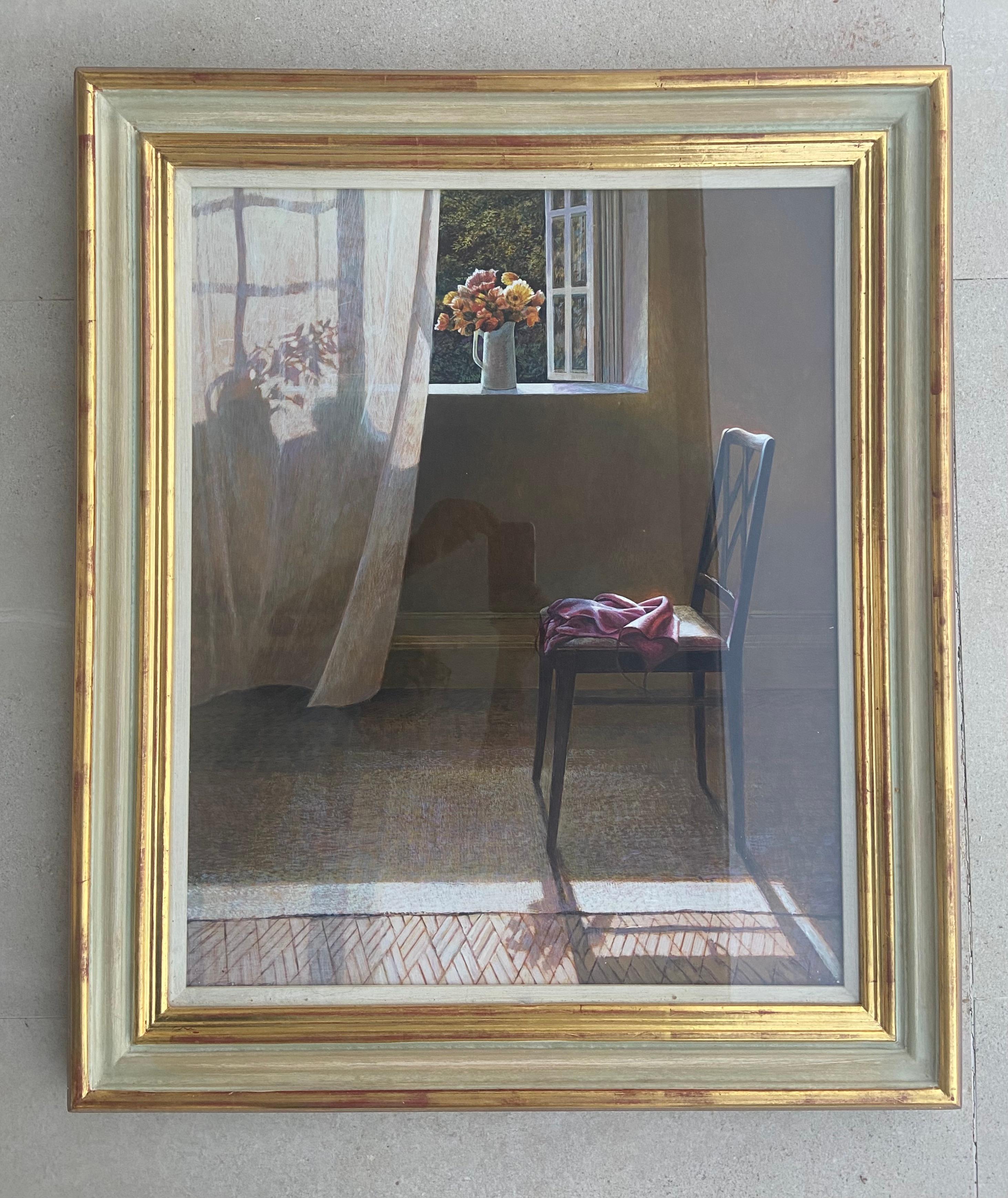 Colin Fraser is a contemporary Scottish painter, who is recognized for his intricate still lifes, interiors, and landscapes. He was born in Glasgow, Scotland in 1957 and received training to become a teacher at Brighton Polytechnic in England.