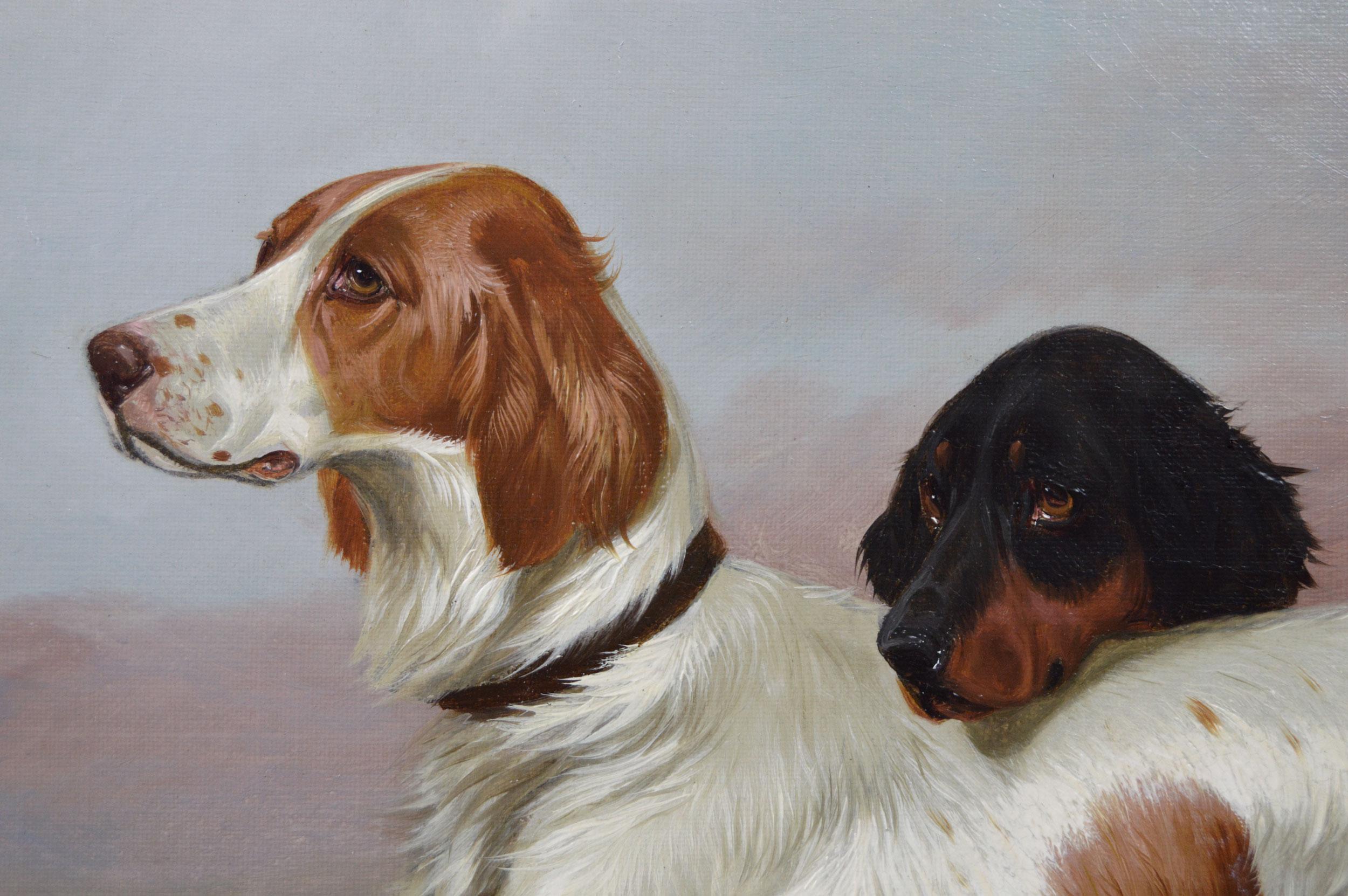 Colin Graeme Roe
Britannique, (1855-1910)
En attendant le maître
Huile sur toile, signée et datée de 1900
Taille de l'image : 19.5 pouces x 29.25 pouces 
Taille, cadre compris : 26,5 pouces x 36,25 pouces

Colin Graeme Roe est né à Dunoon, Argyll en