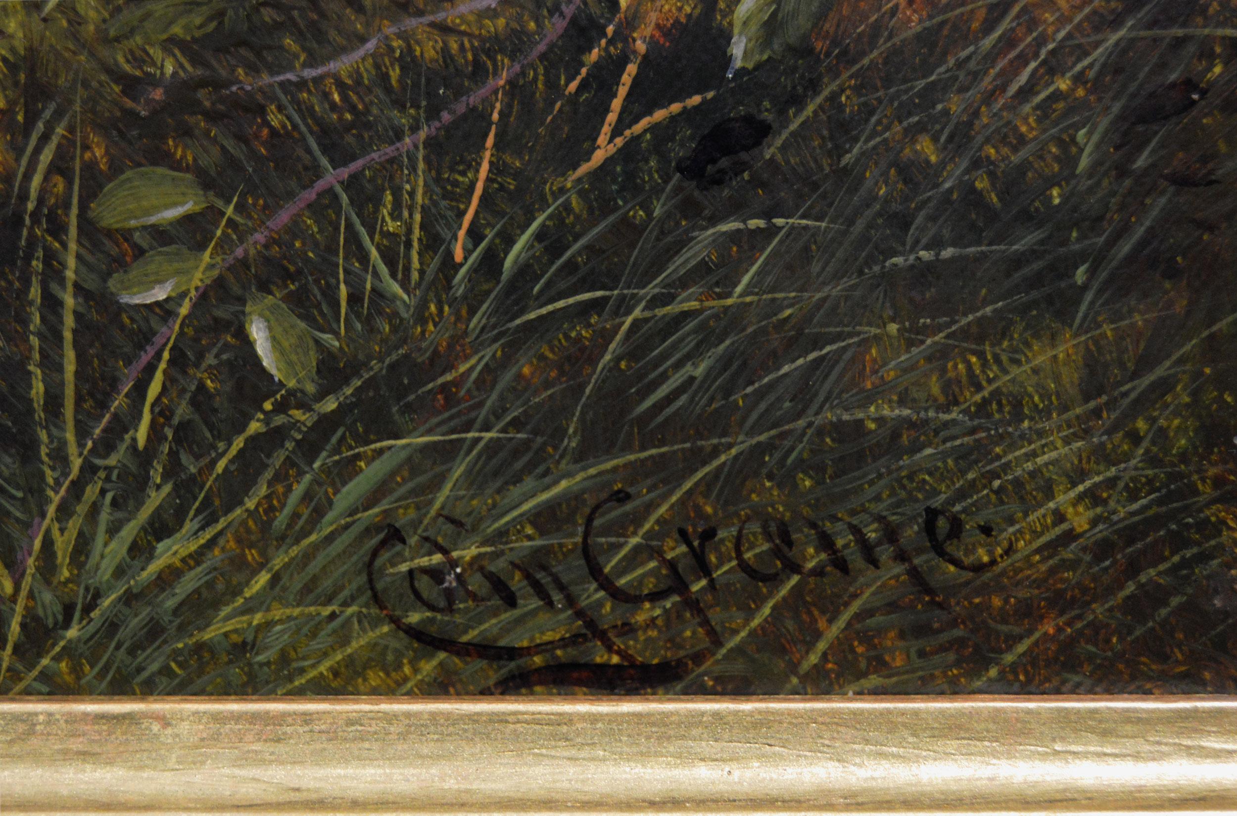 Colin Graeme Roe
Britannico, (1855-1910)
La fuga
Olio su tela, firmato
Dimensioni dell'immagine: 11,5 pollici x 15,5 pollici 
Dimensioni comprensive di cornice: 17,75 pollici x 21,75 pollici

Un meraviglioso dipinto di un cane sportivo di Colin