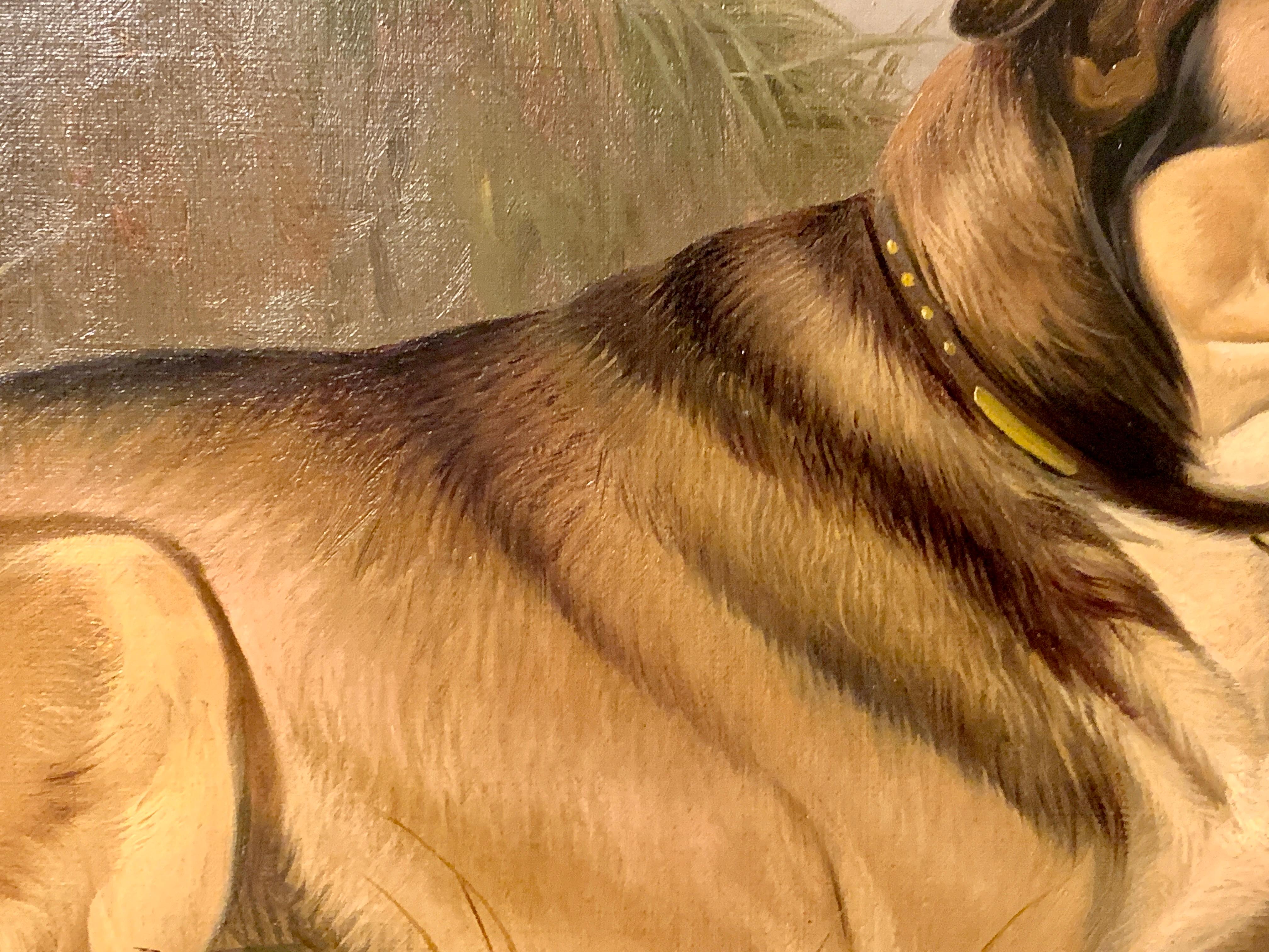 hound dog painting