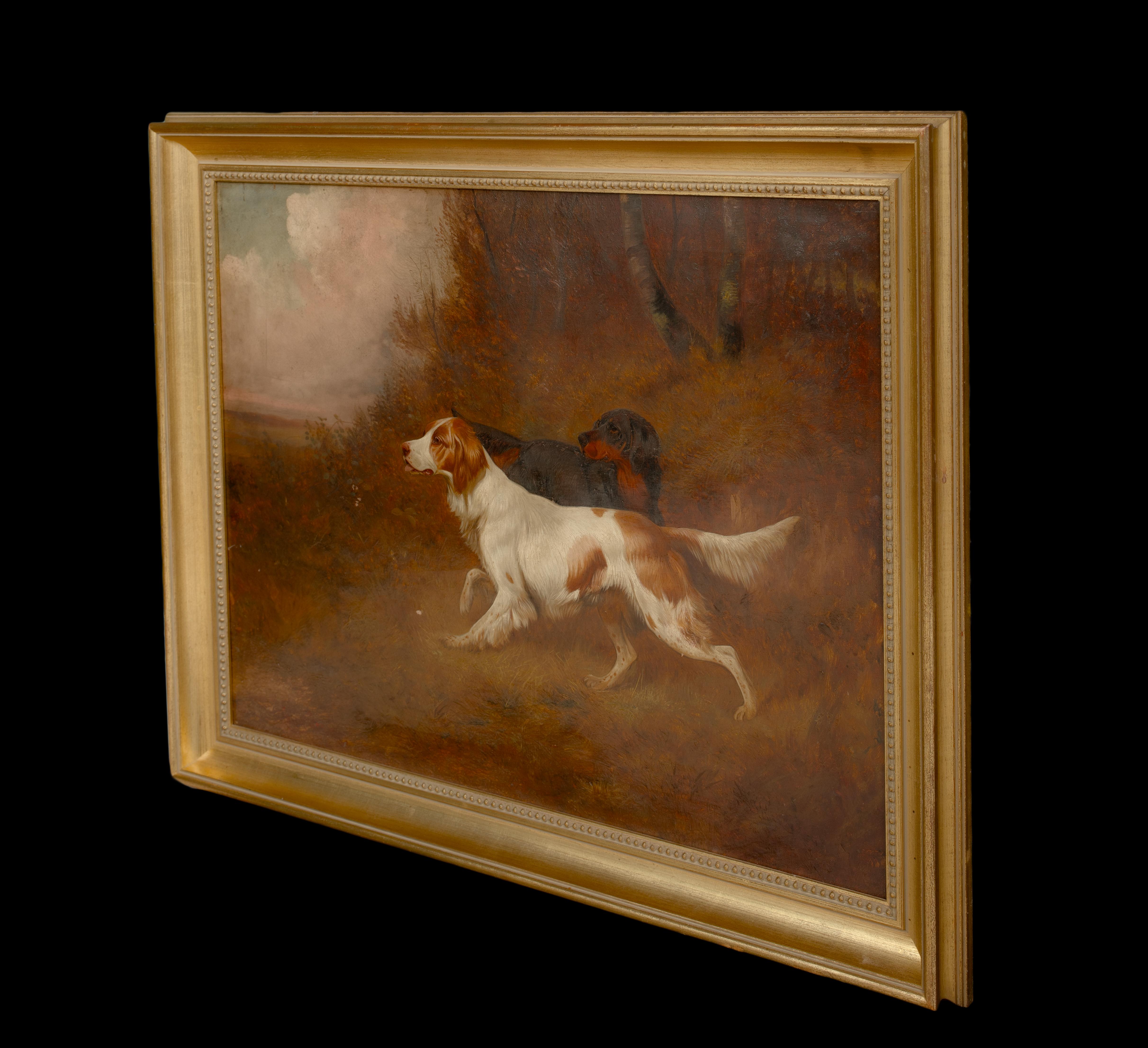 English Setters Flushing Pheasants, 19th Century by COLIN GRAEME ROE (1858-1910) 3