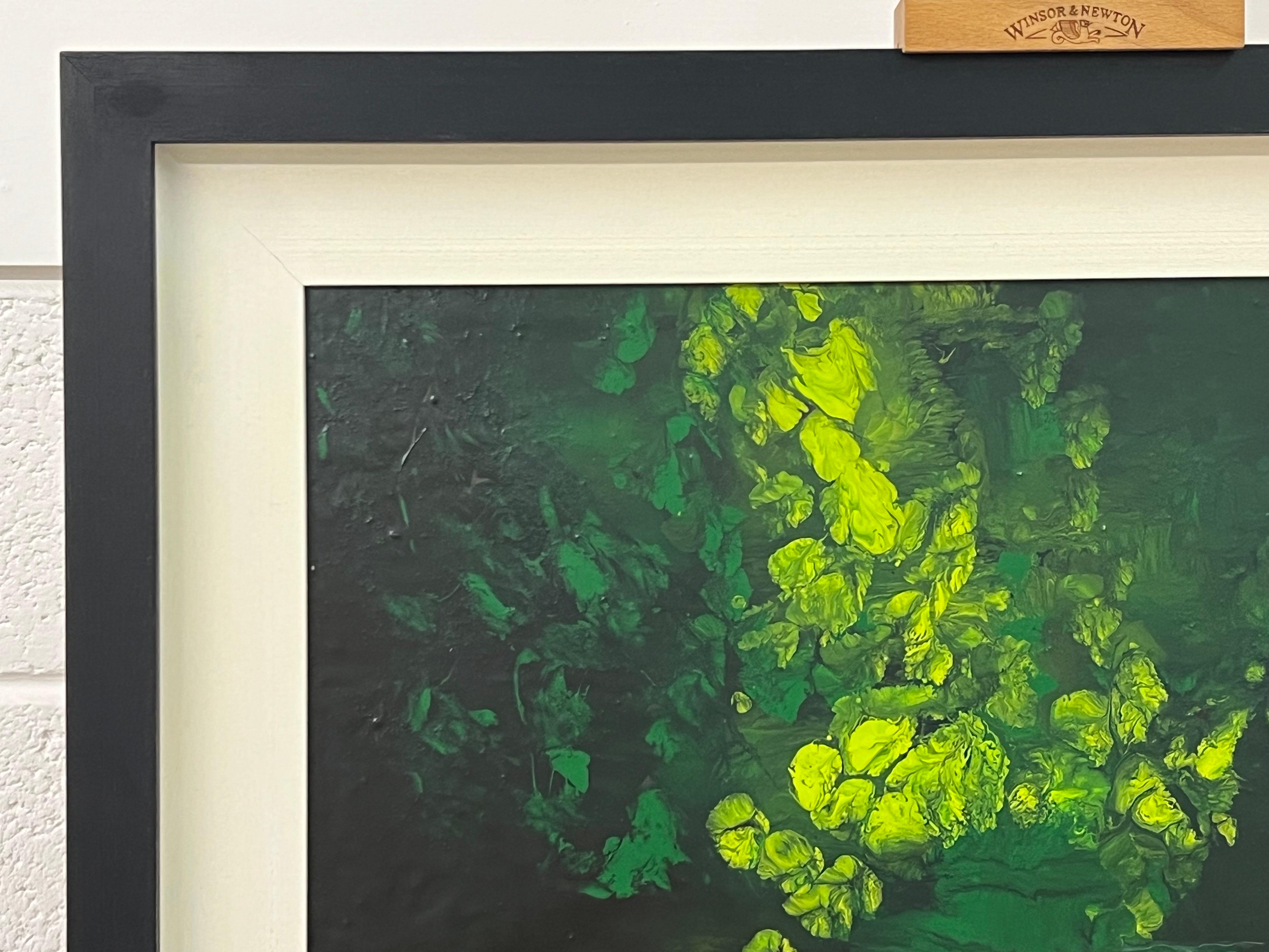 Paysage de rivière anglais impressionniste, peinture à l'huile originale de l'artiste britannique en vente 6