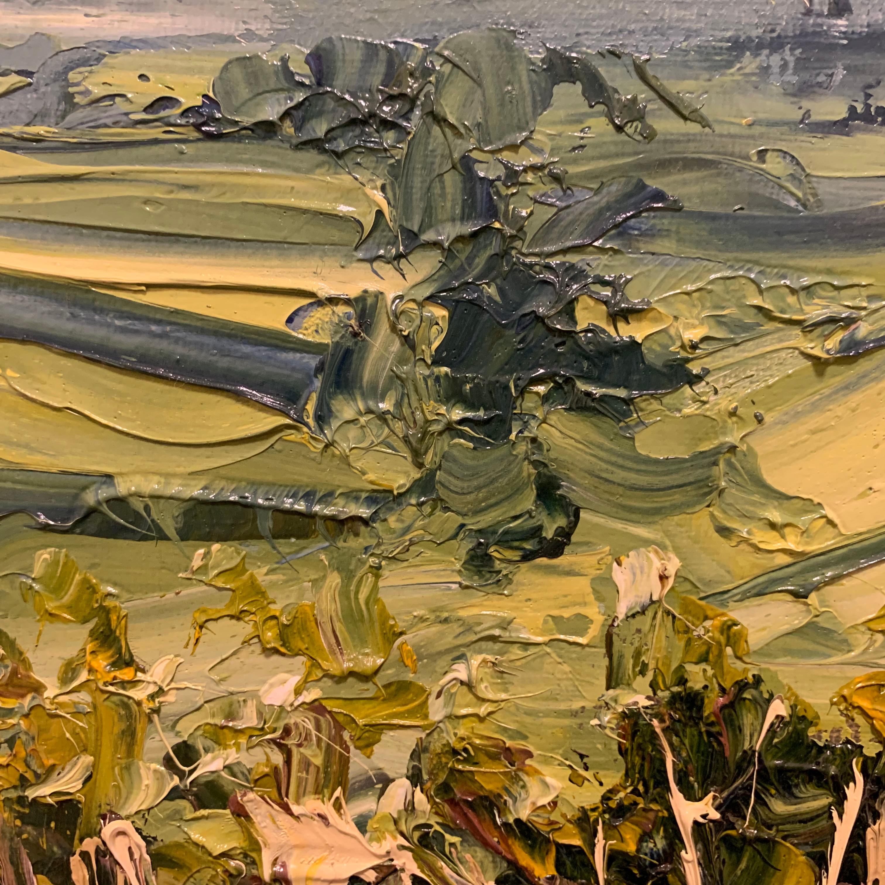 Northern Moorland Impasto Landscape Oil Painting by British En Plein Air Artist For Sale 1