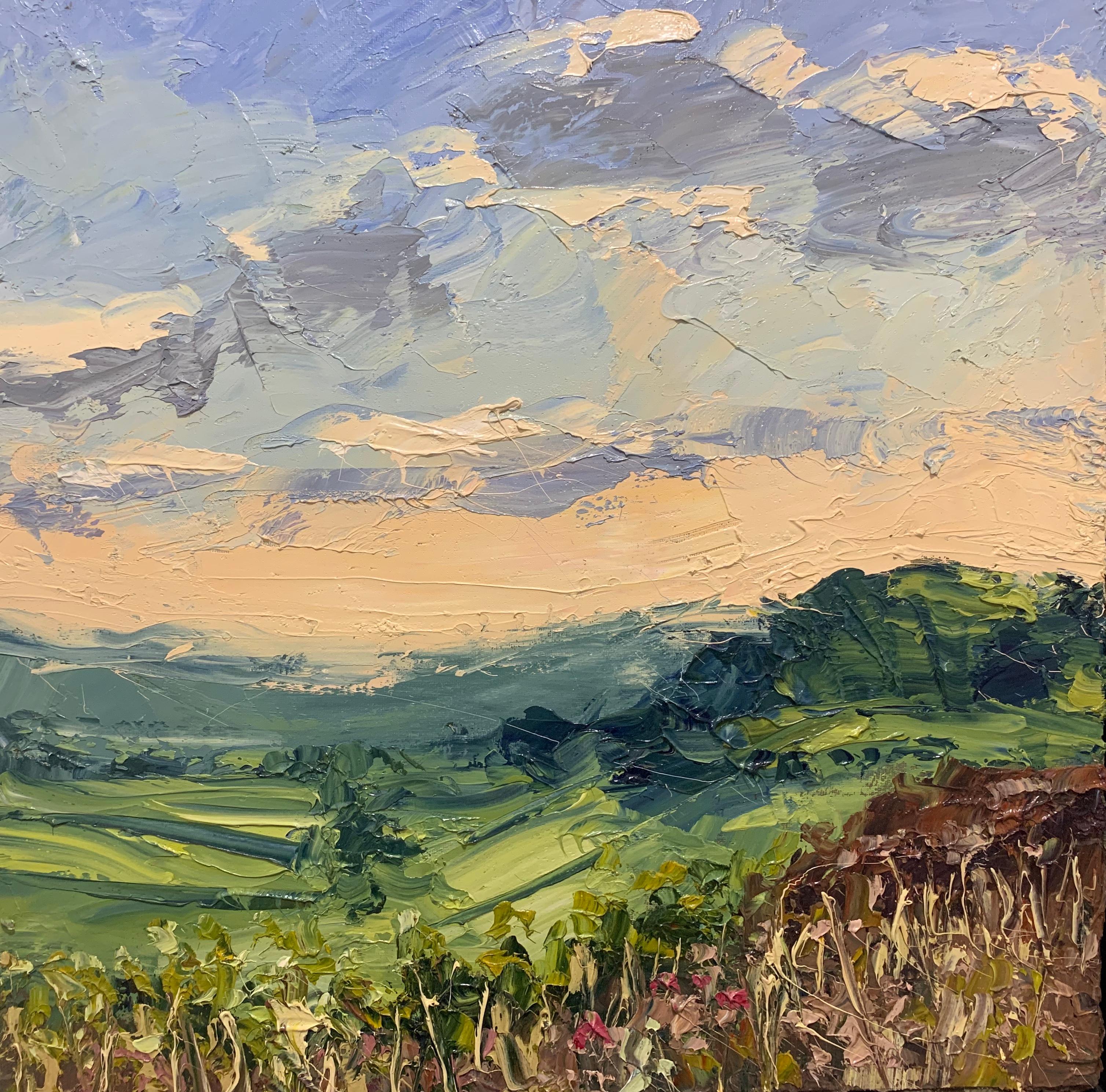 Northern Moorland Impasto Landscape Oil Painting by British En Plein Air Artist