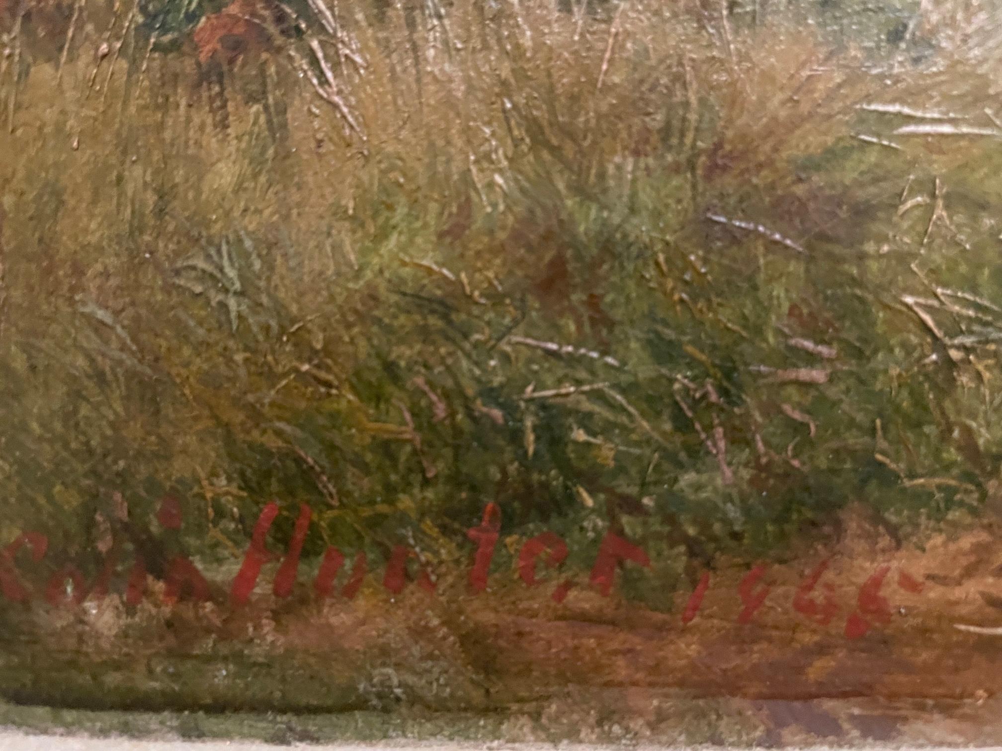 Belle œuvre du célèbre artiste du XIXe siècle, Colin Hunter (1841-1904) ARA, RI, RSW, RE. Highland Bridge