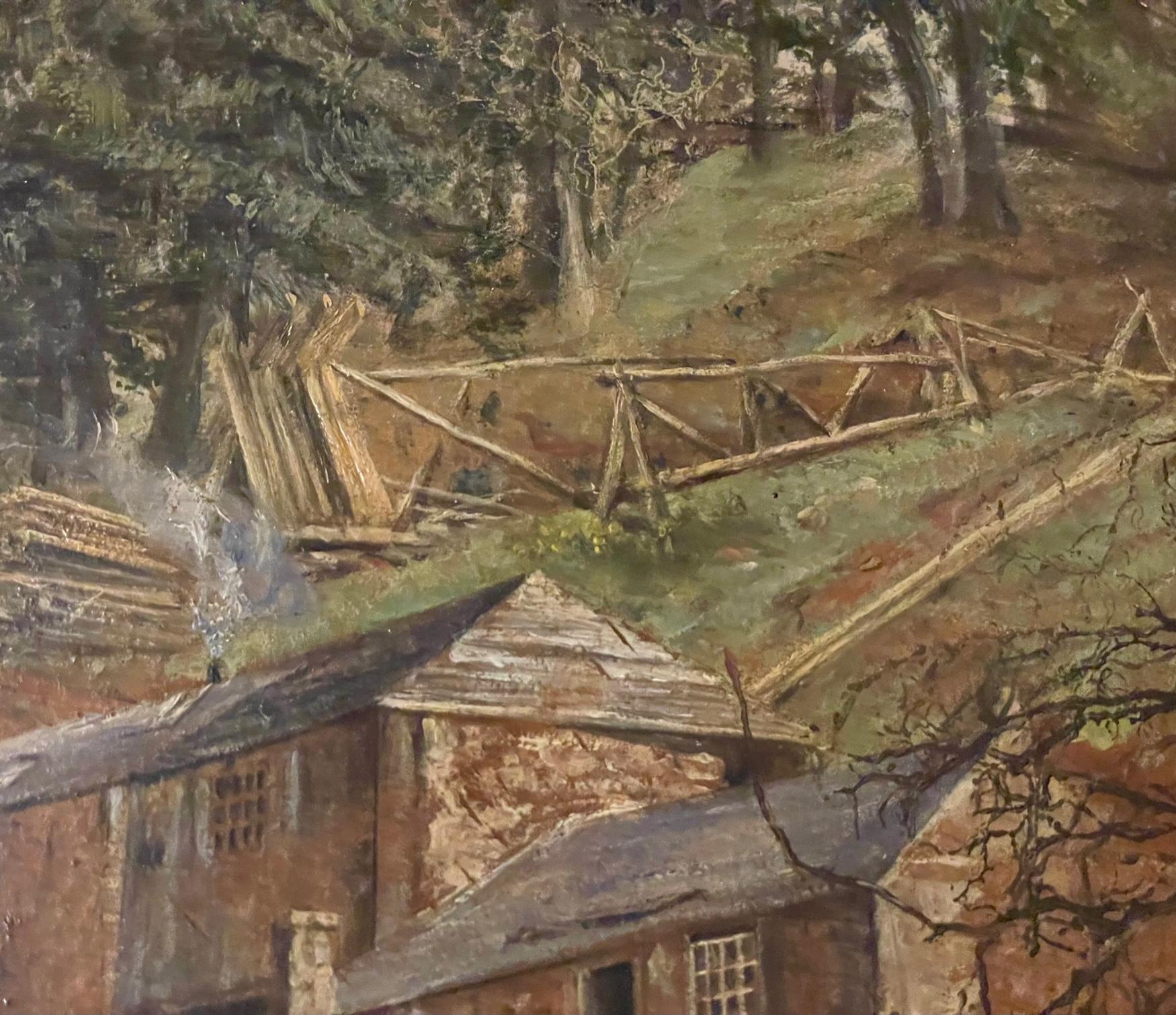 Il Vecchio Mulino - Landscape Painting Marrone di Colin Hunter