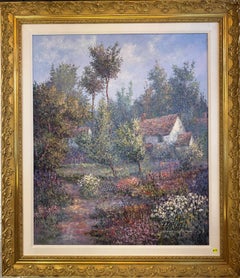 Vintage Cottage With A Garden Landscape