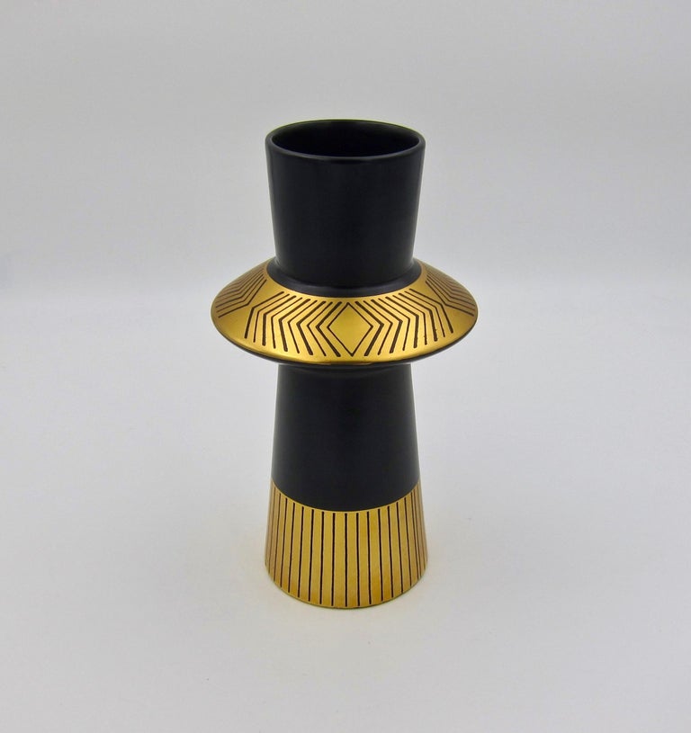 English Crown Devon Vintage Memphis Vase by Colin Melbourne at 1stDibs