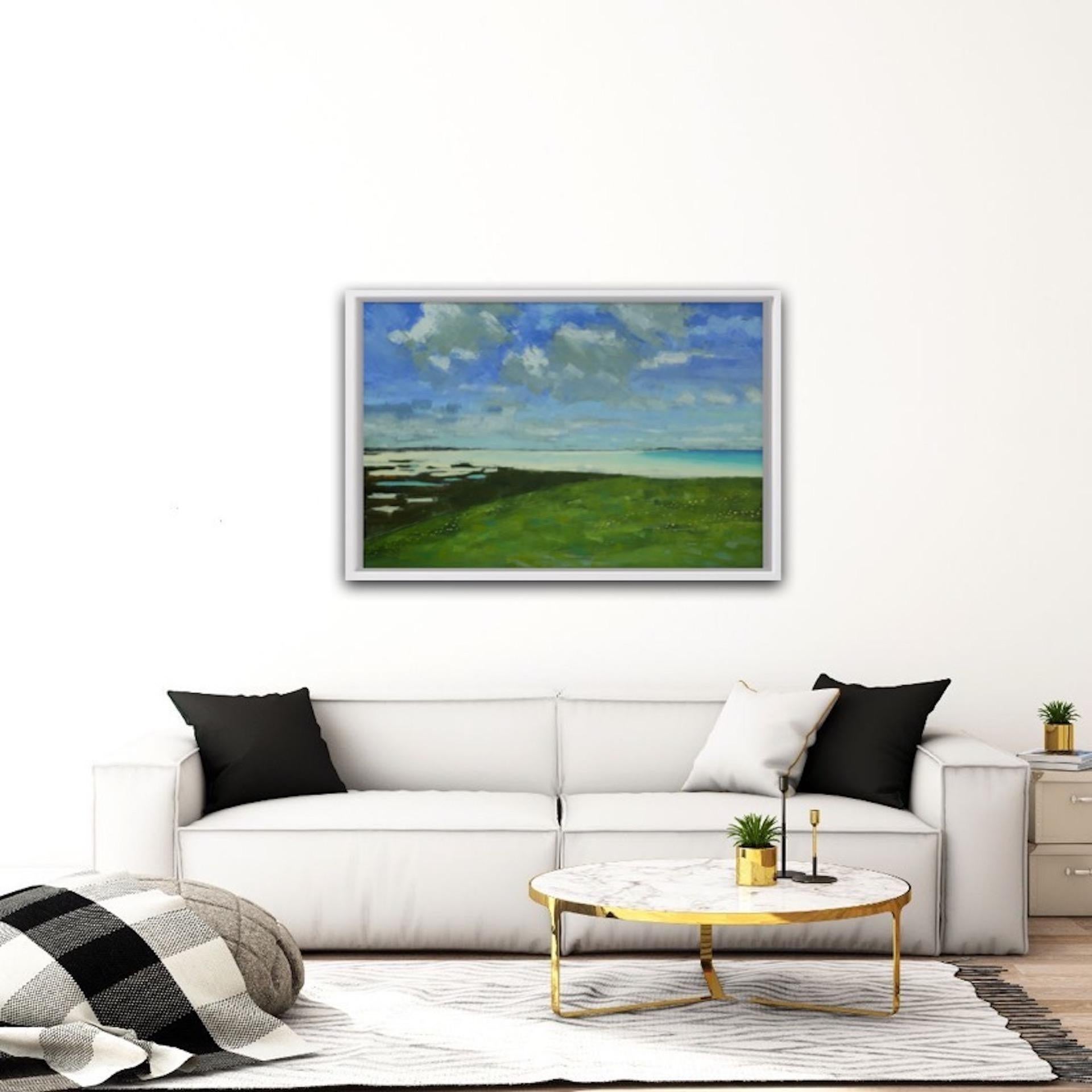 Colin Moore, Machair II, Pintura original de paisaje, Arte asequible en venta 1
