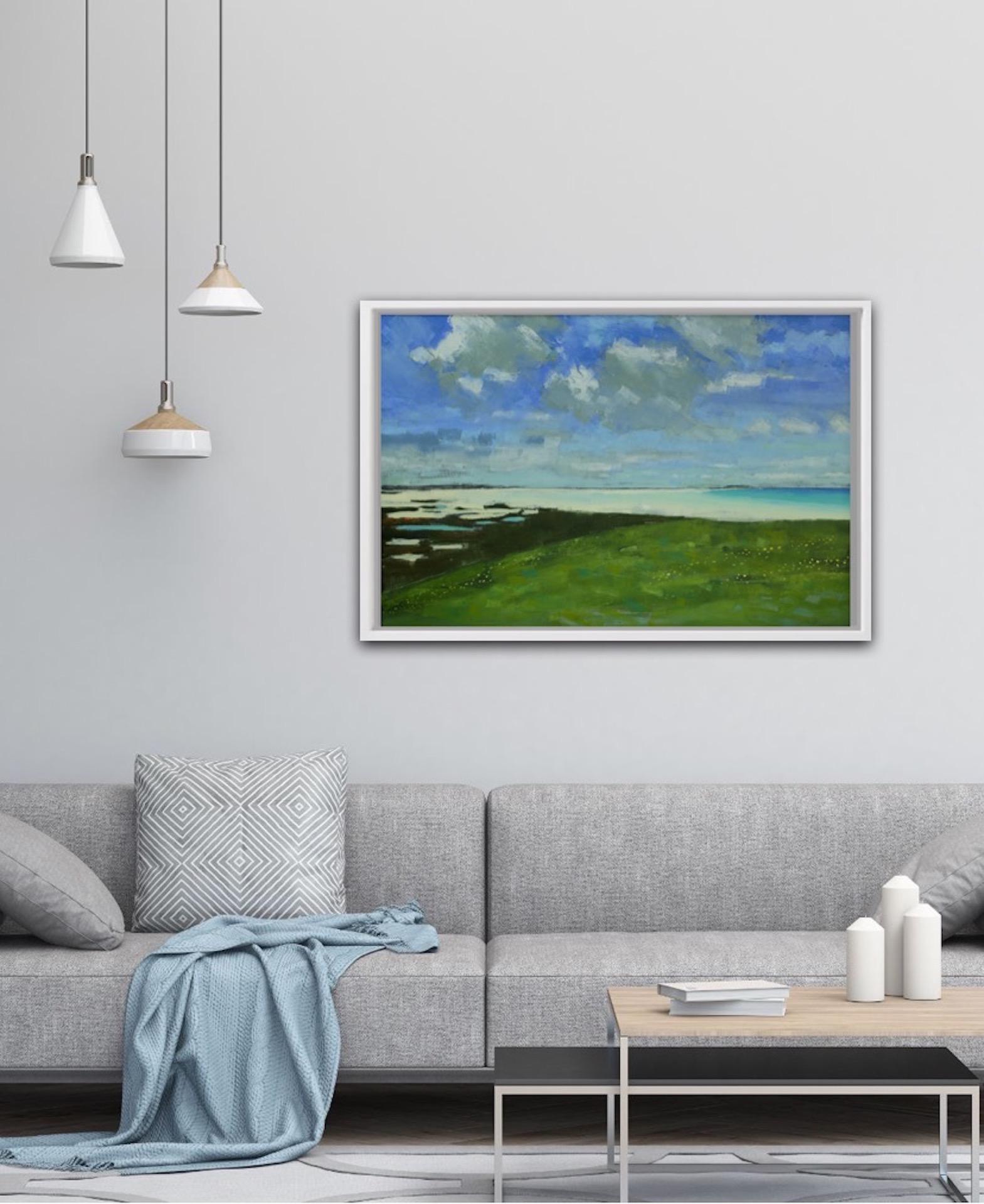 Colin Moore, Machair II, Pintura original de paisaje, Arte asequible en venta 2