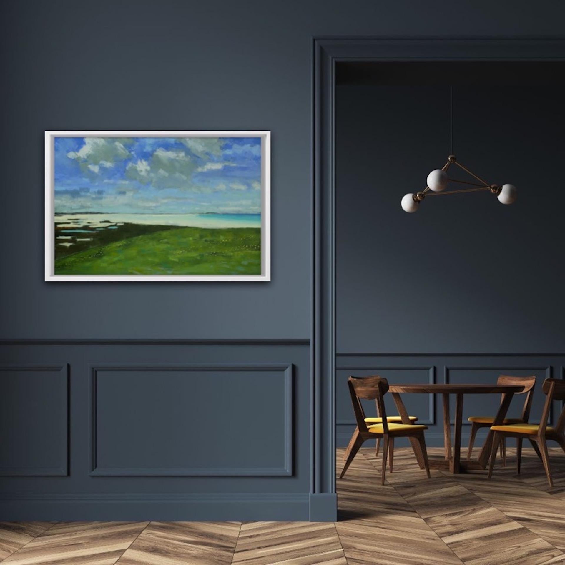 Colin Moore, Machair II, Pintura original de paisaje, Arte asequible en venta 3