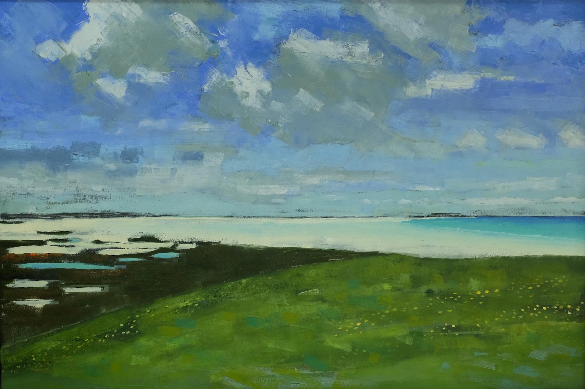 Colin Moore
Machair II
Paisaje original
Óleo sobre lienzo de lino
Medidas: alto 61 cm x ancho 91 cm
Se vende sin enmarcar
Tenga en cuenta que las imágenes in situ son meramente indicativas del aspecto que puede tener una pieza.

Machair II es un