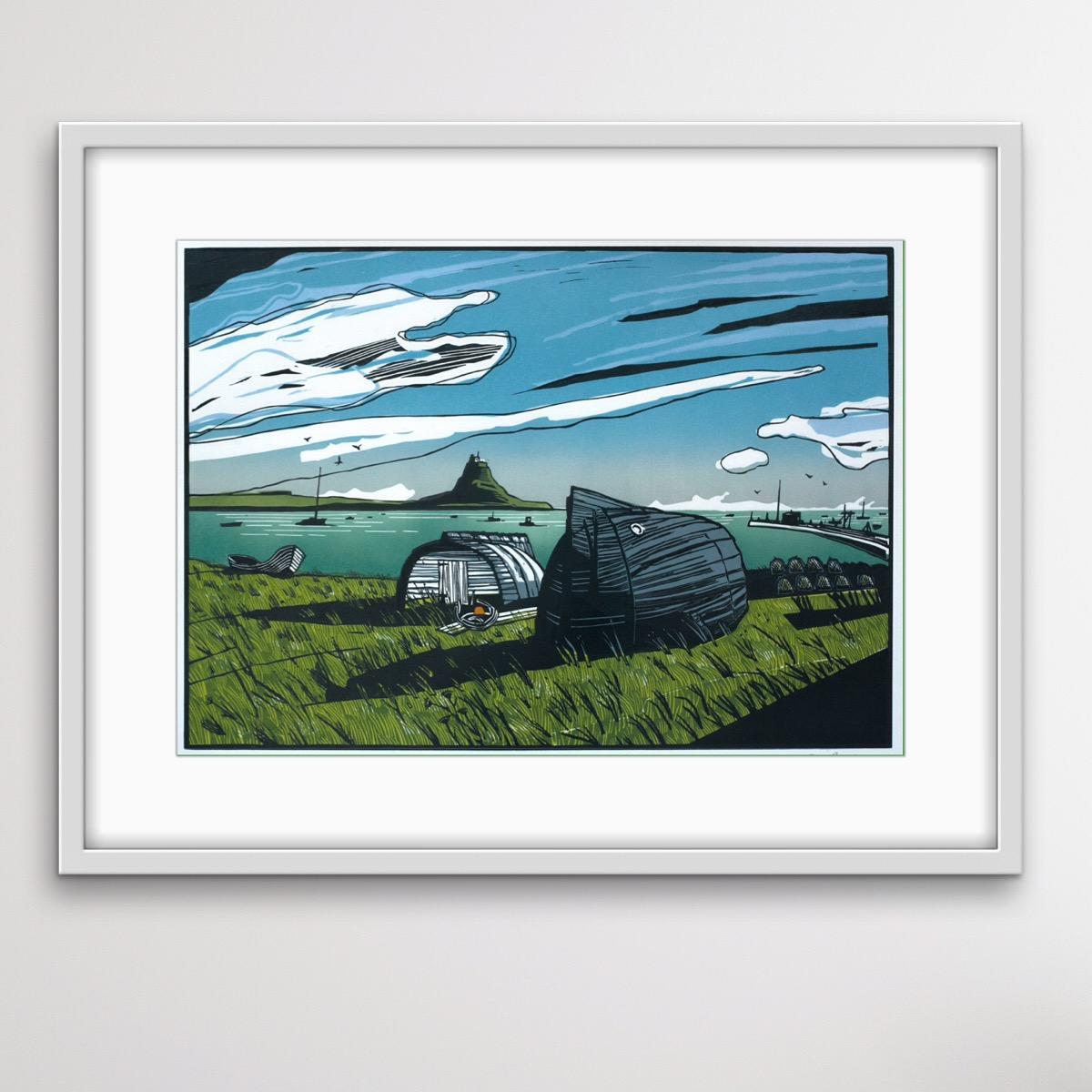 Colin Moore, Lindisfarne, Limited Edition Seascape Print, Boat Art, Sailing Art For Sale 7