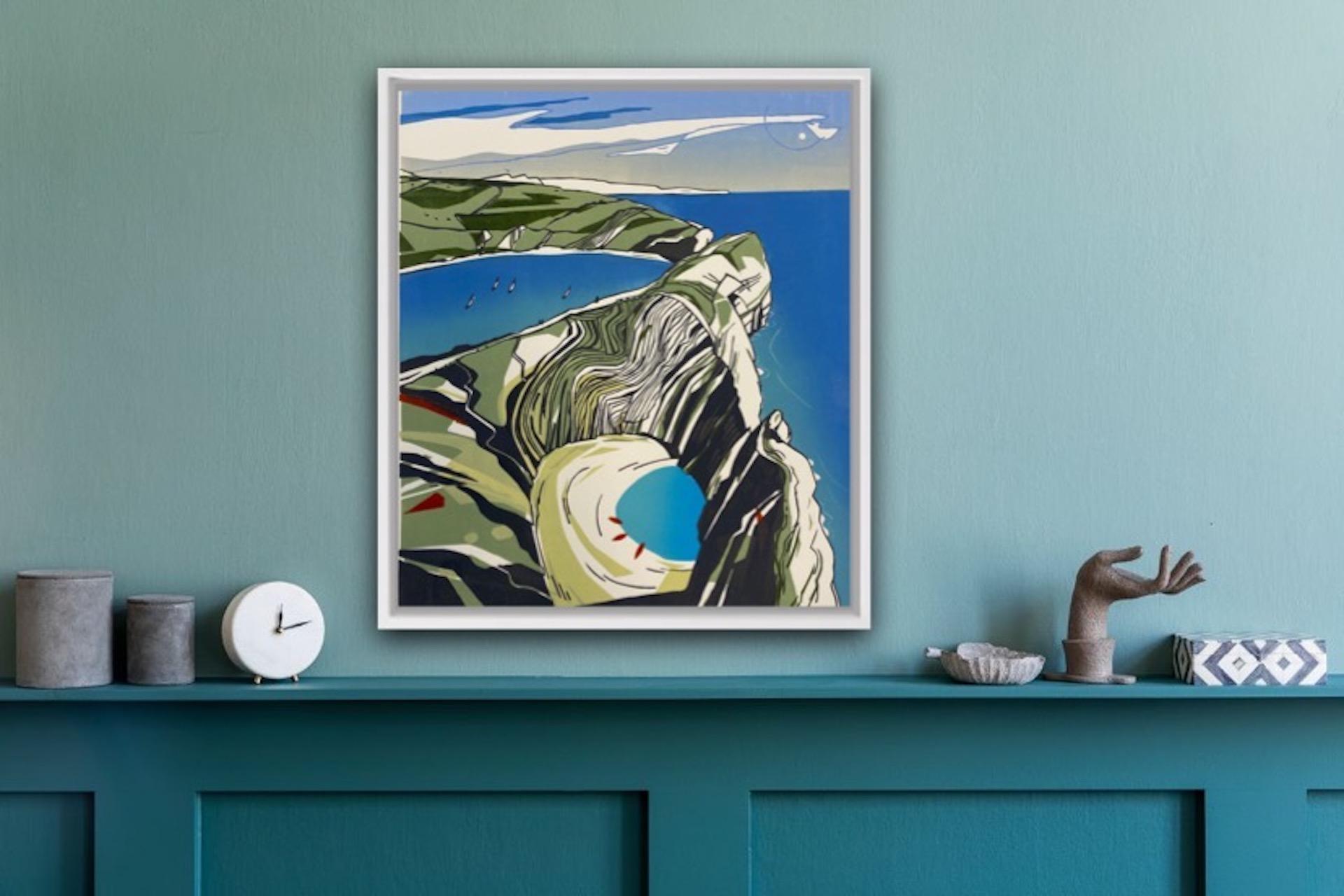 Colin Moore Stuhl, Hole, Lulworth, Dorset, Kunst, Landschaftskunst, preiswerte Kunst 10