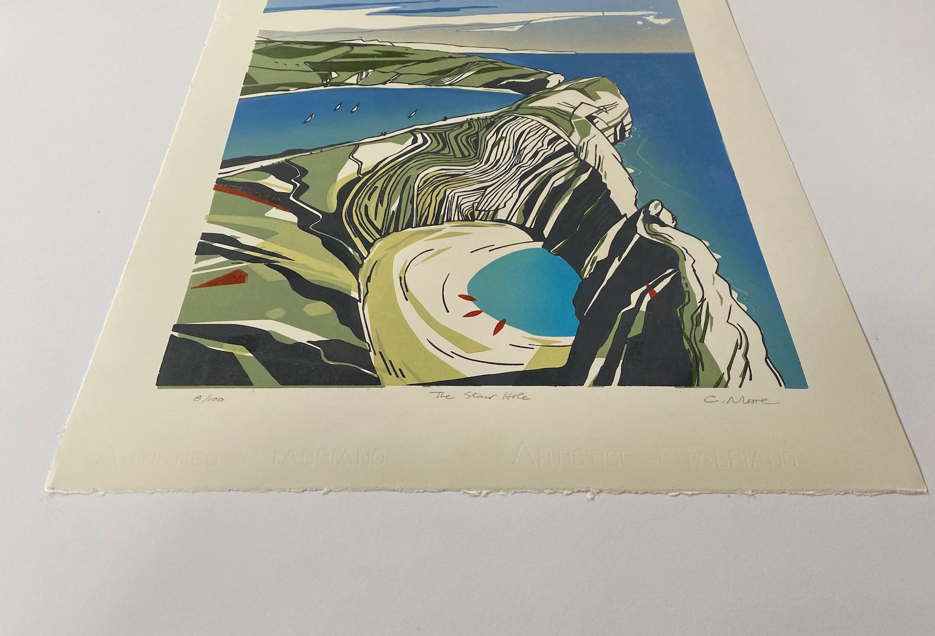 Colin Moore Stuhl, Hole, Lulworth, Dorset, Kunst, Landschaftskunst, preiswerte Kunst 7
