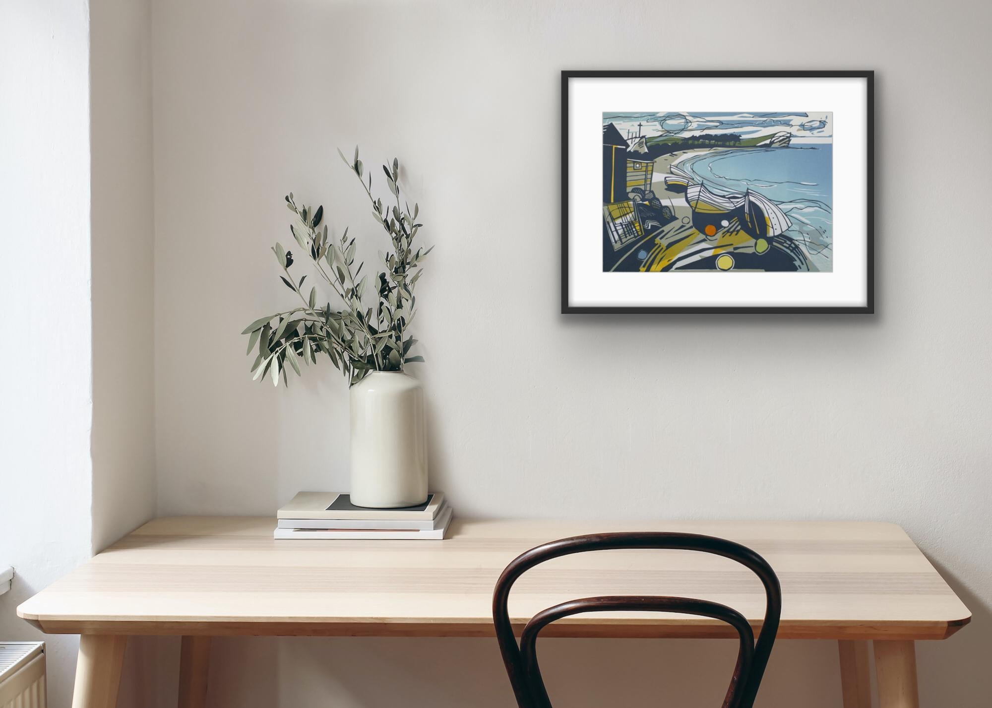 The Beach at Budleigh Print by Colin Moore For Sale 2