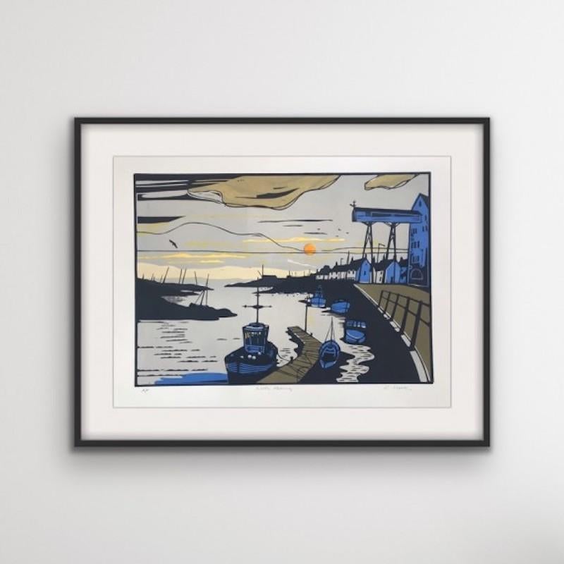 Wells Morning, limited edition print, seascape, landscape, contemporary For Sale 4