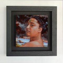 "Queen's Departure, " Oil Painting