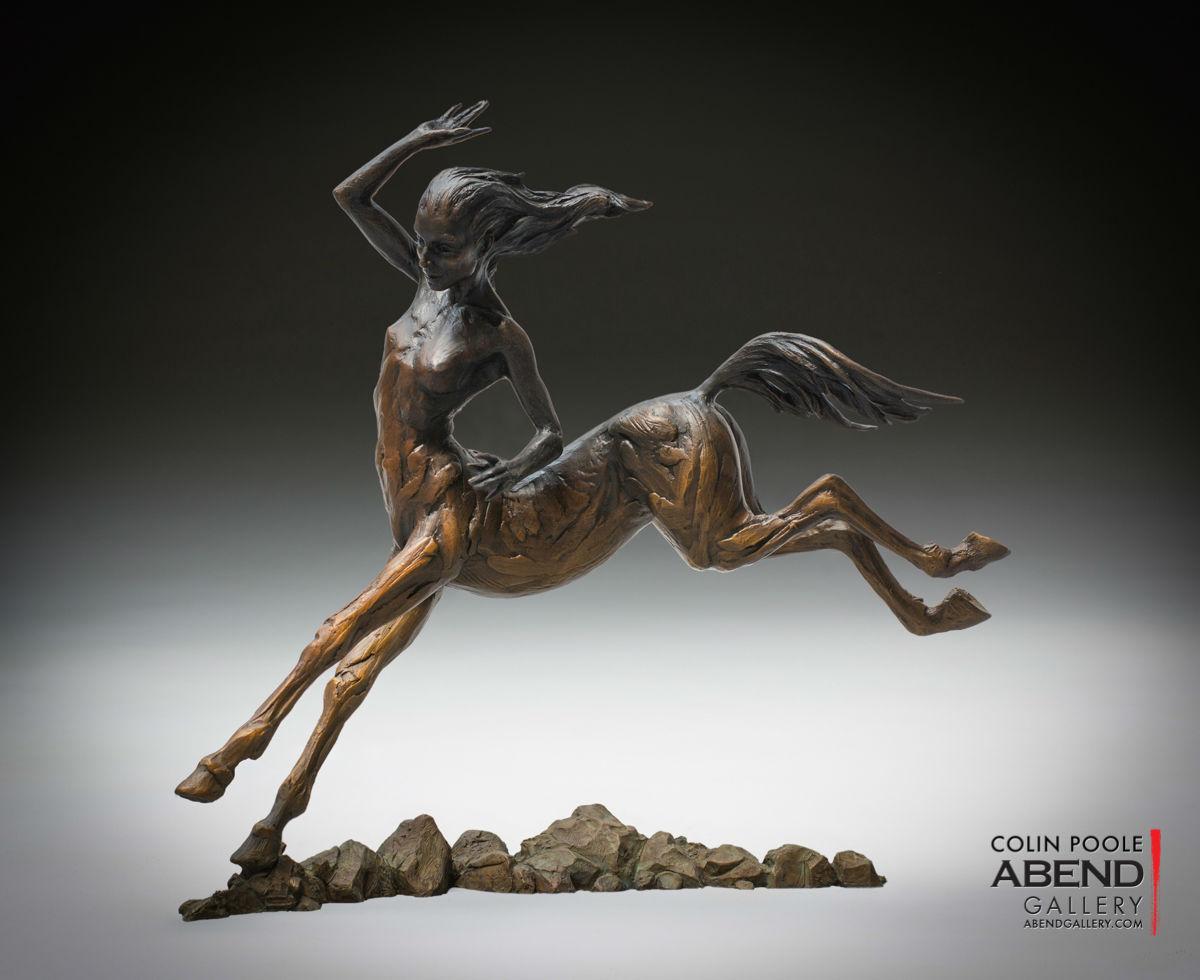 Colin Poole Figurative Sculpture - Dance of the Centaurelle