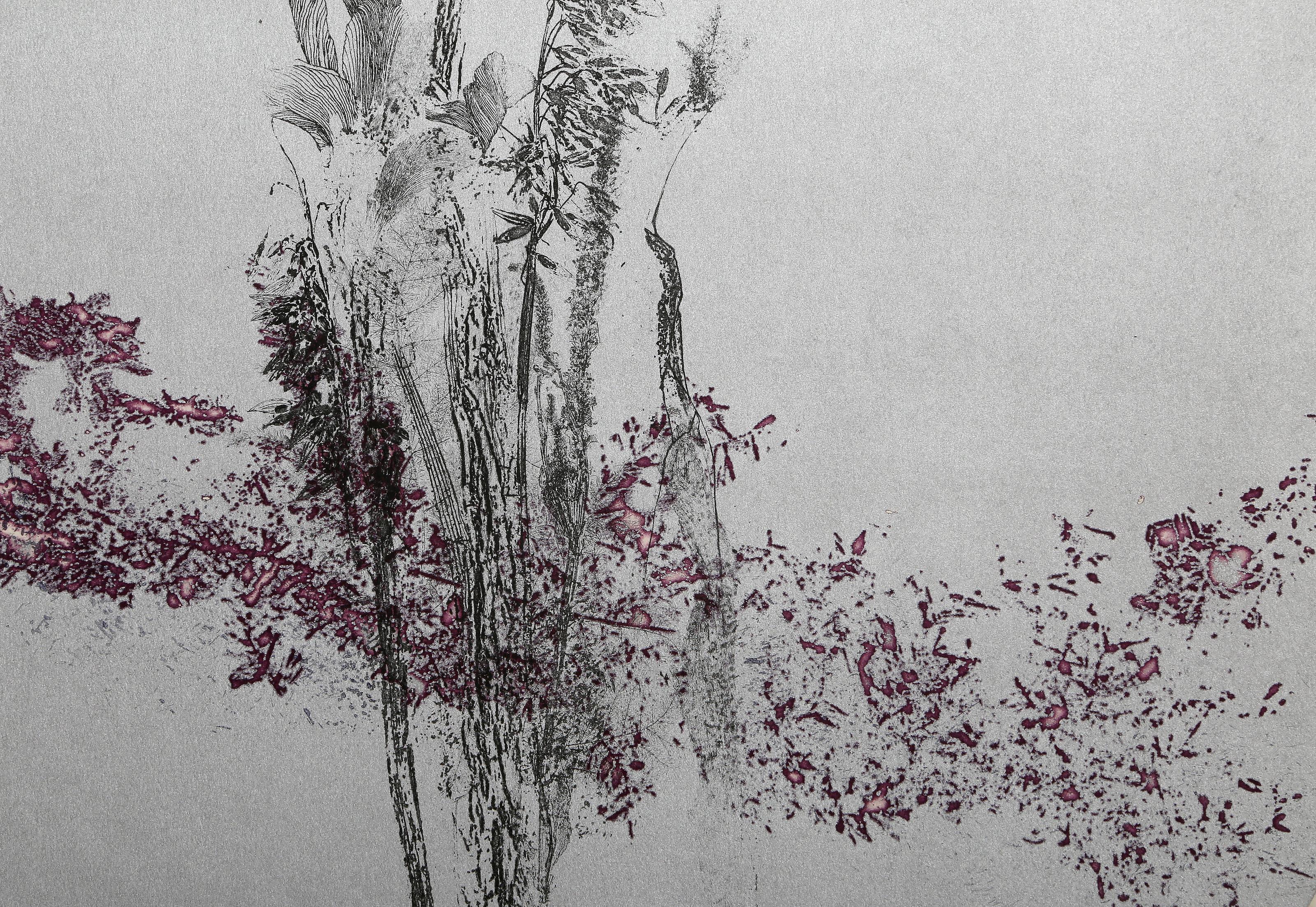 Out of Poems Object and Flowers 3 (The 1940s), Pop Art Etching by Colin Self For Sale 1
