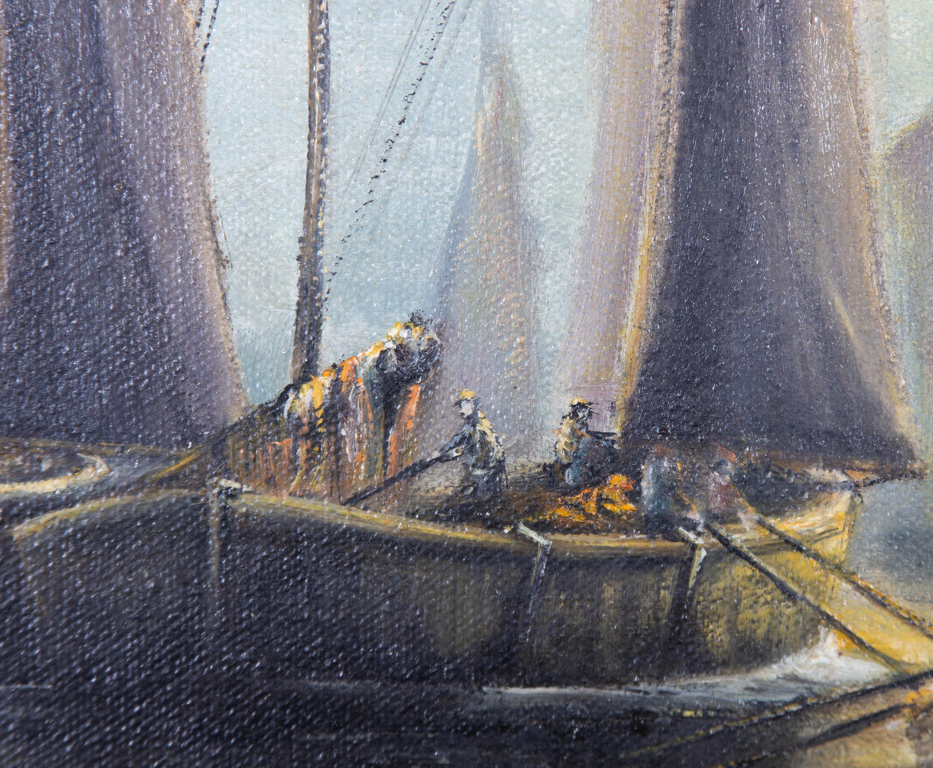 Colin Skeet - 1974 Oil, Fishing Boats 2