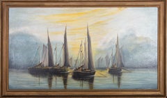 Colin Skeet - 1974 Oil, Fishing Boats