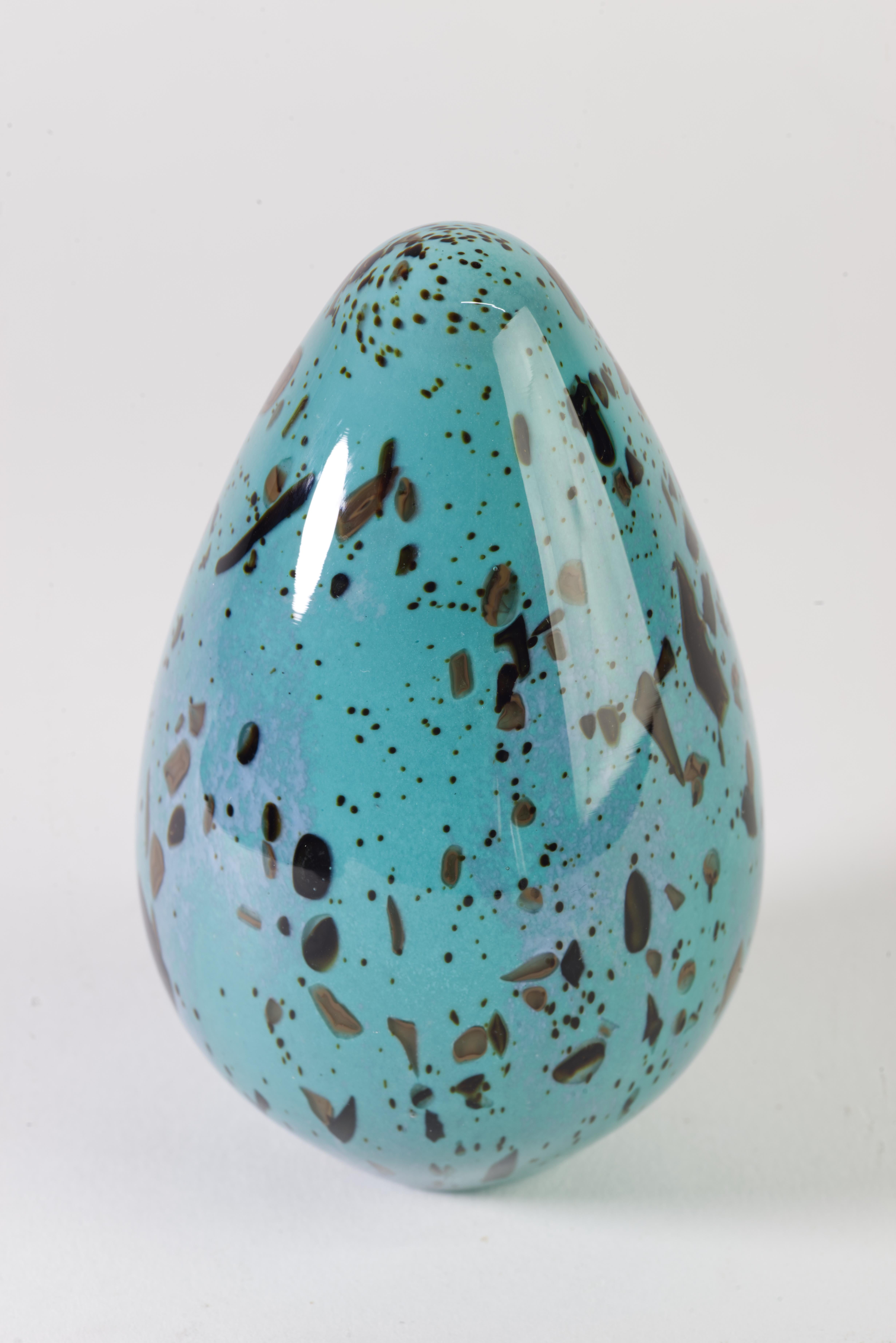 Organic Modern Colin Stone Sommerso Murine Paperweight, American Art Glass For Sale