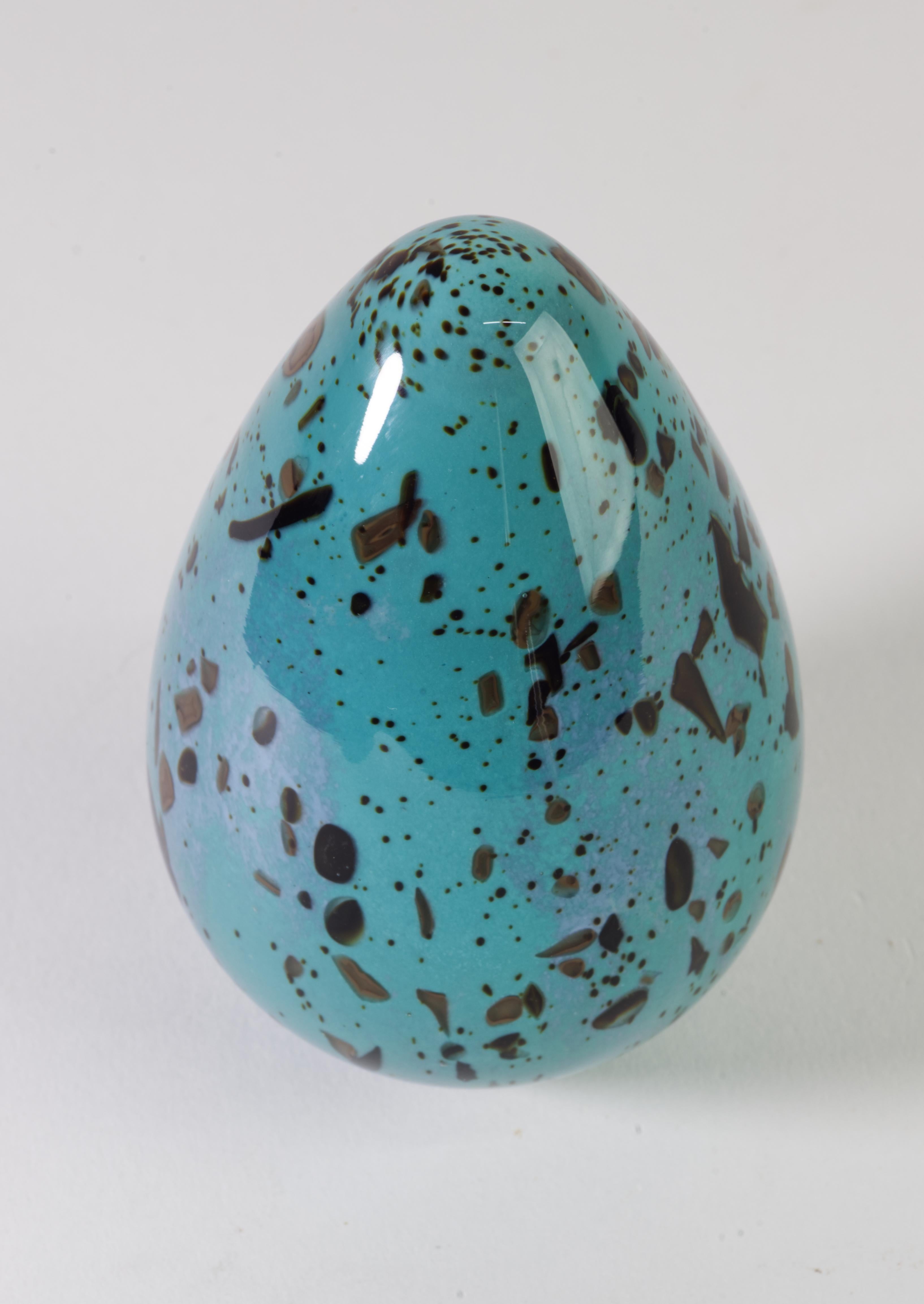 Hand-Crafted Colin Stone Sommerso Murine Paperweight, American Art Glass For Sale