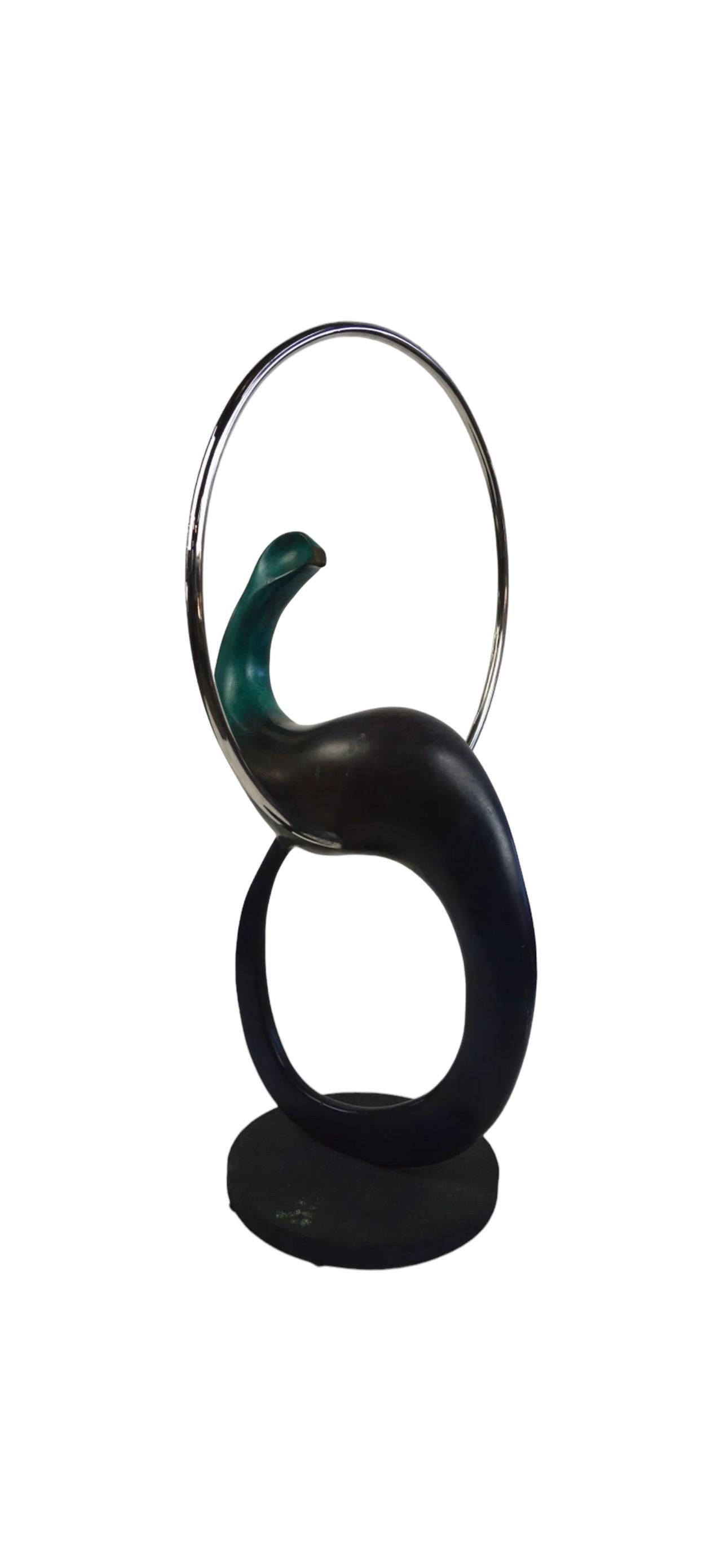 Large Bronze Modernist Biomorphic Sculpture Abstract Bird Colin Webster Watson For Sale 2