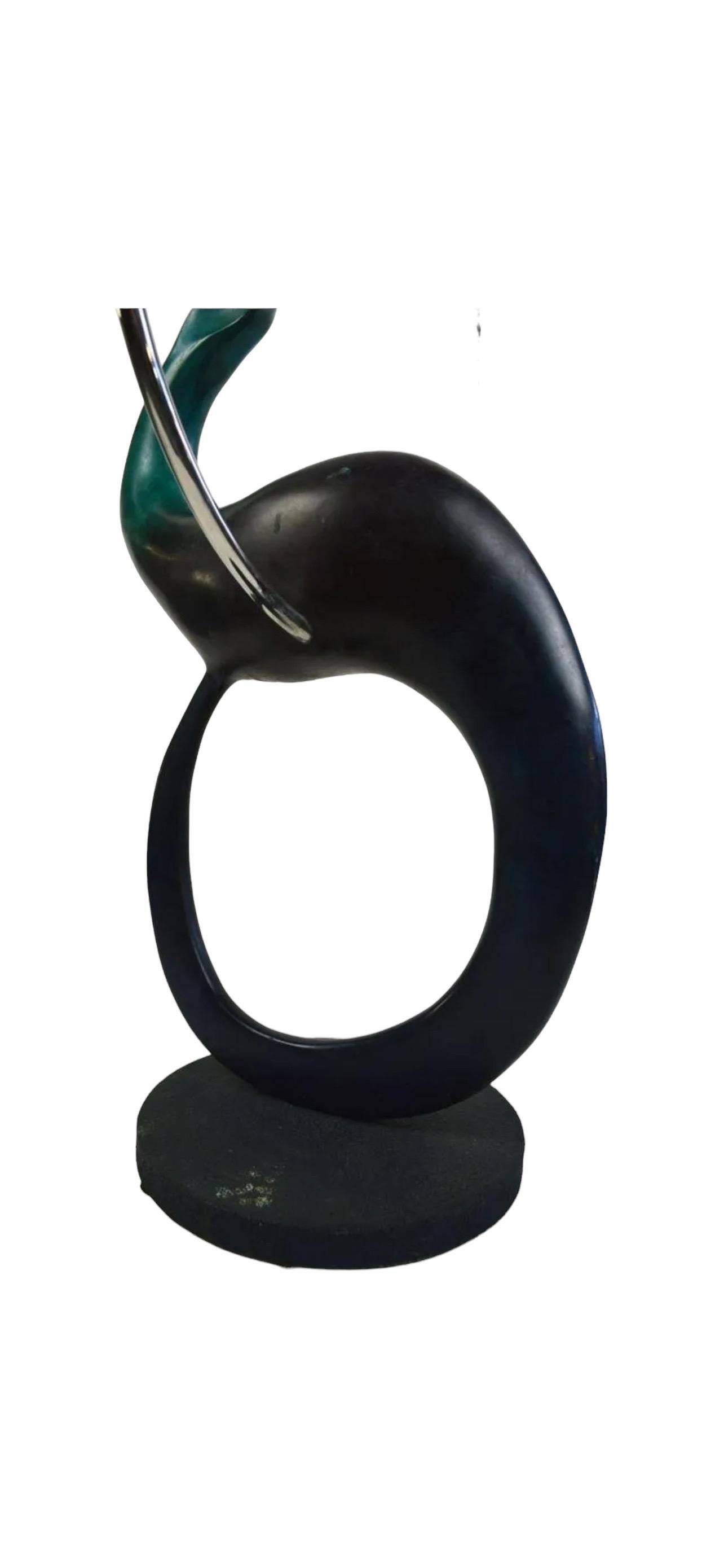 Large Bronze Modernist Biomorphic Sculpture Abstract Bird Colin Webster Watson For Sale 7