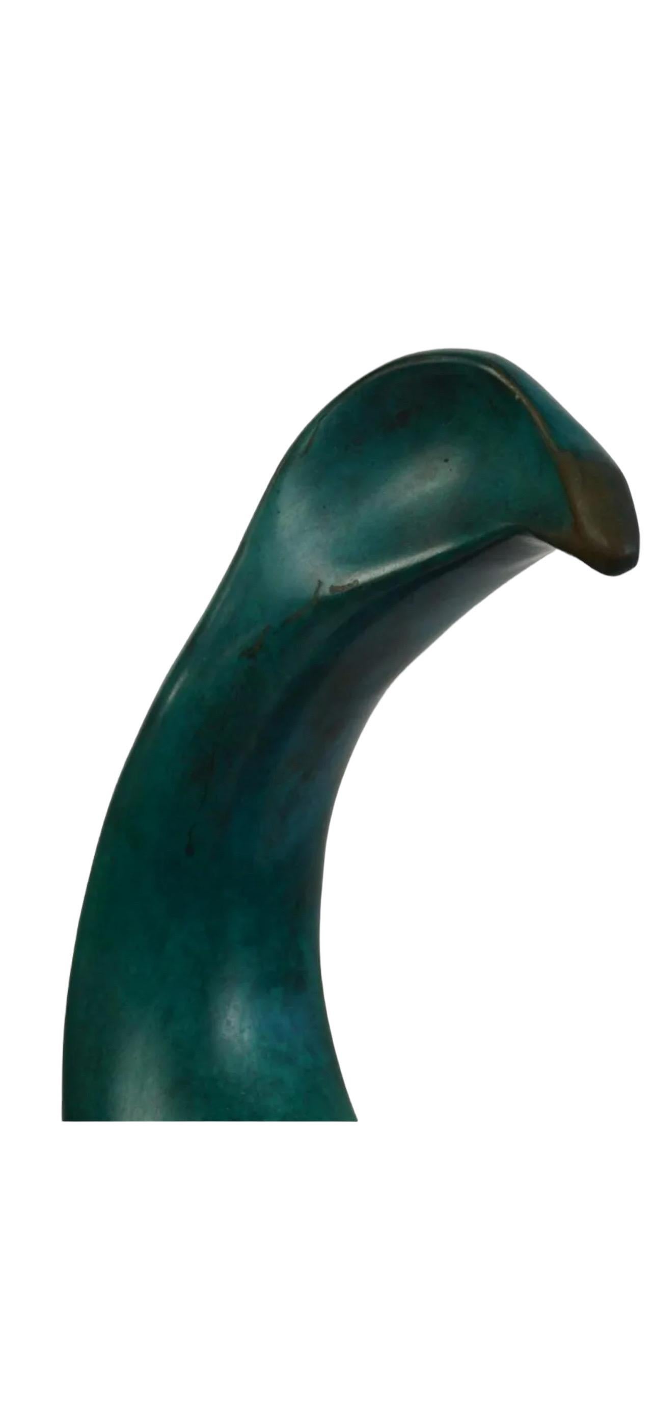 Large Bronze Modernist Biomorphic Sculpture Abstract Bird Colin Webster Watson For Sale 8