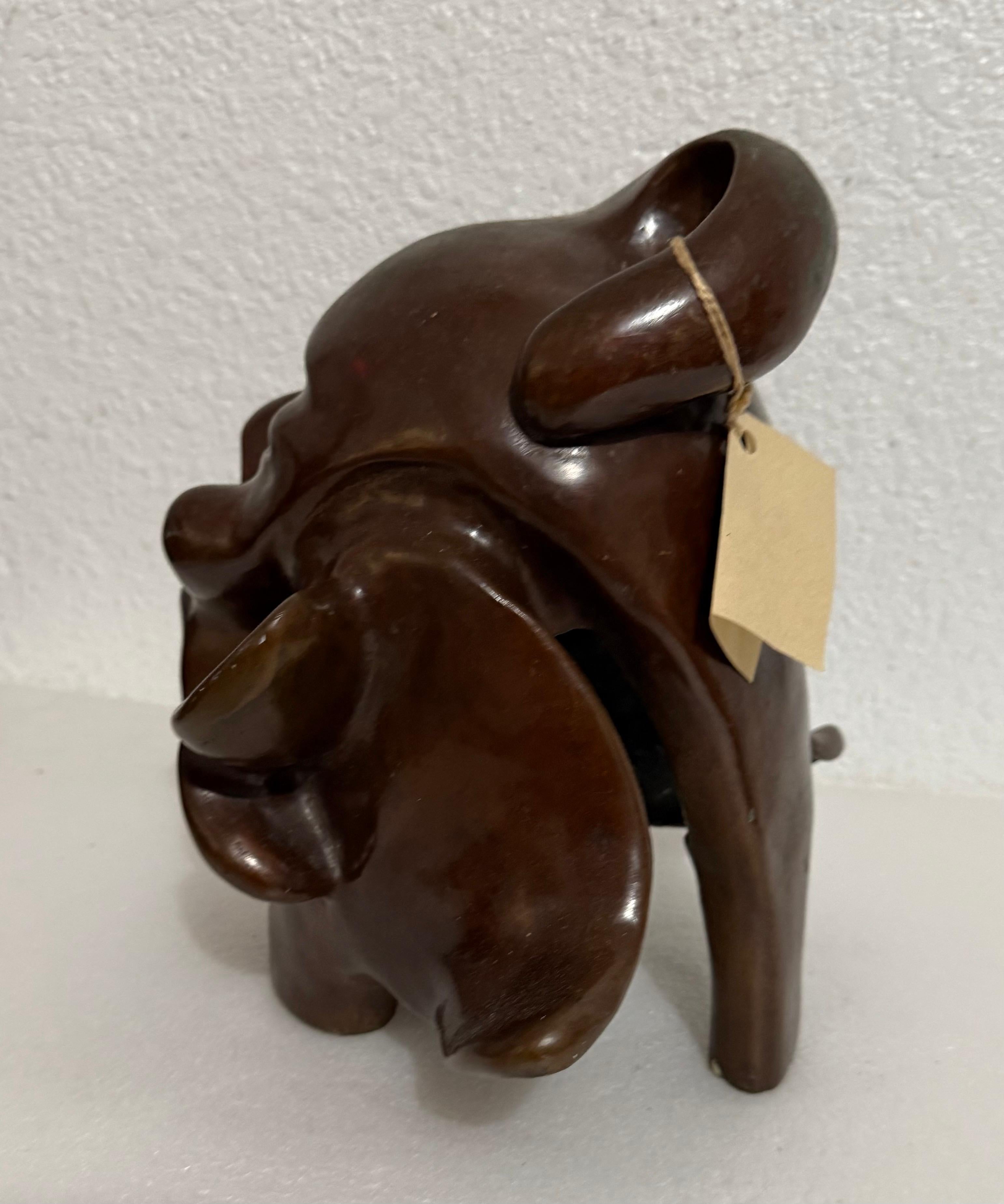 New Zealand Modernist Abstract Bronze Maori Head Sculpture Colin Webster Watson For Sale 11