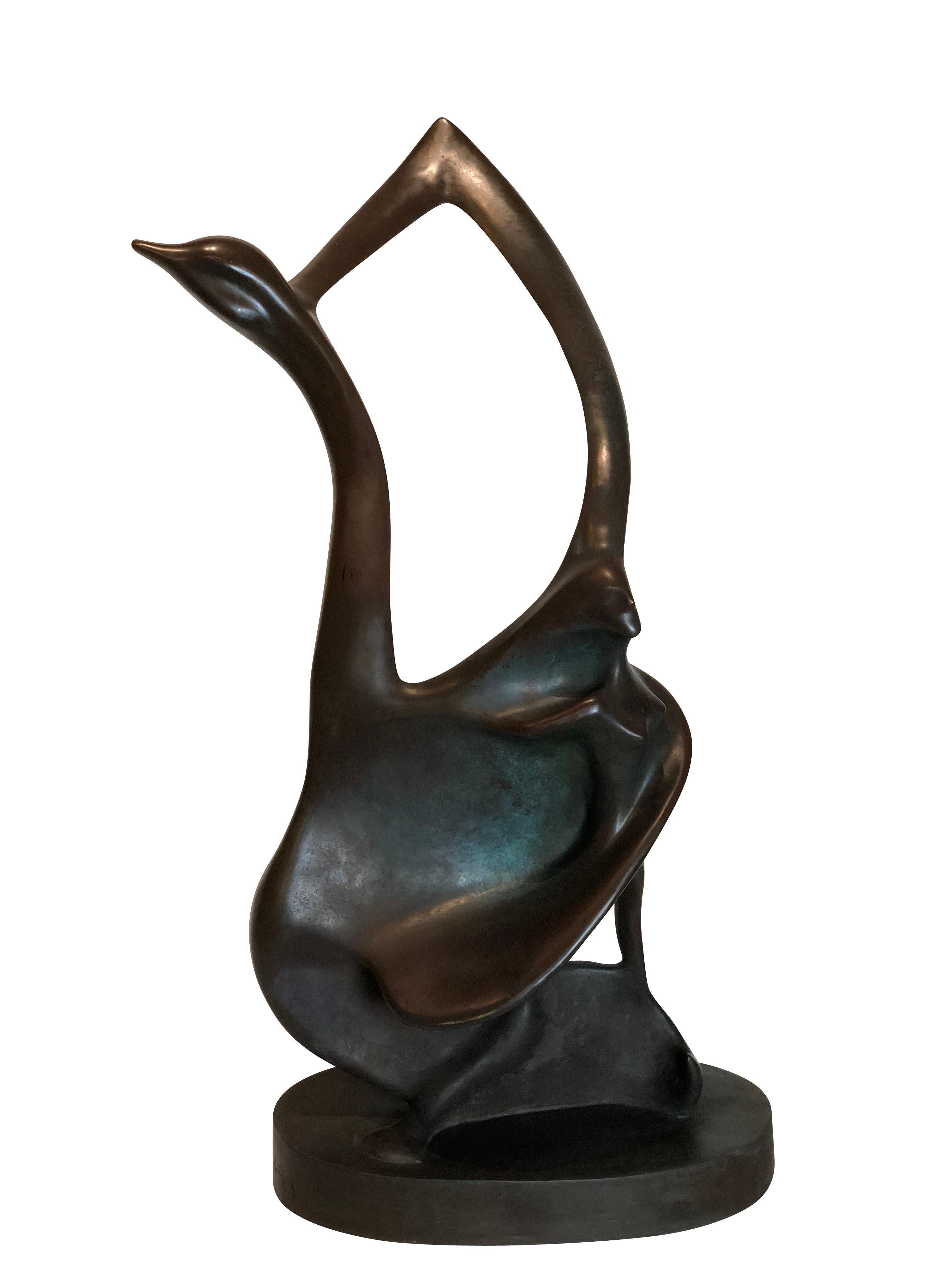 A large Colin Webster Watson modern bronze sculpture
Titled: 