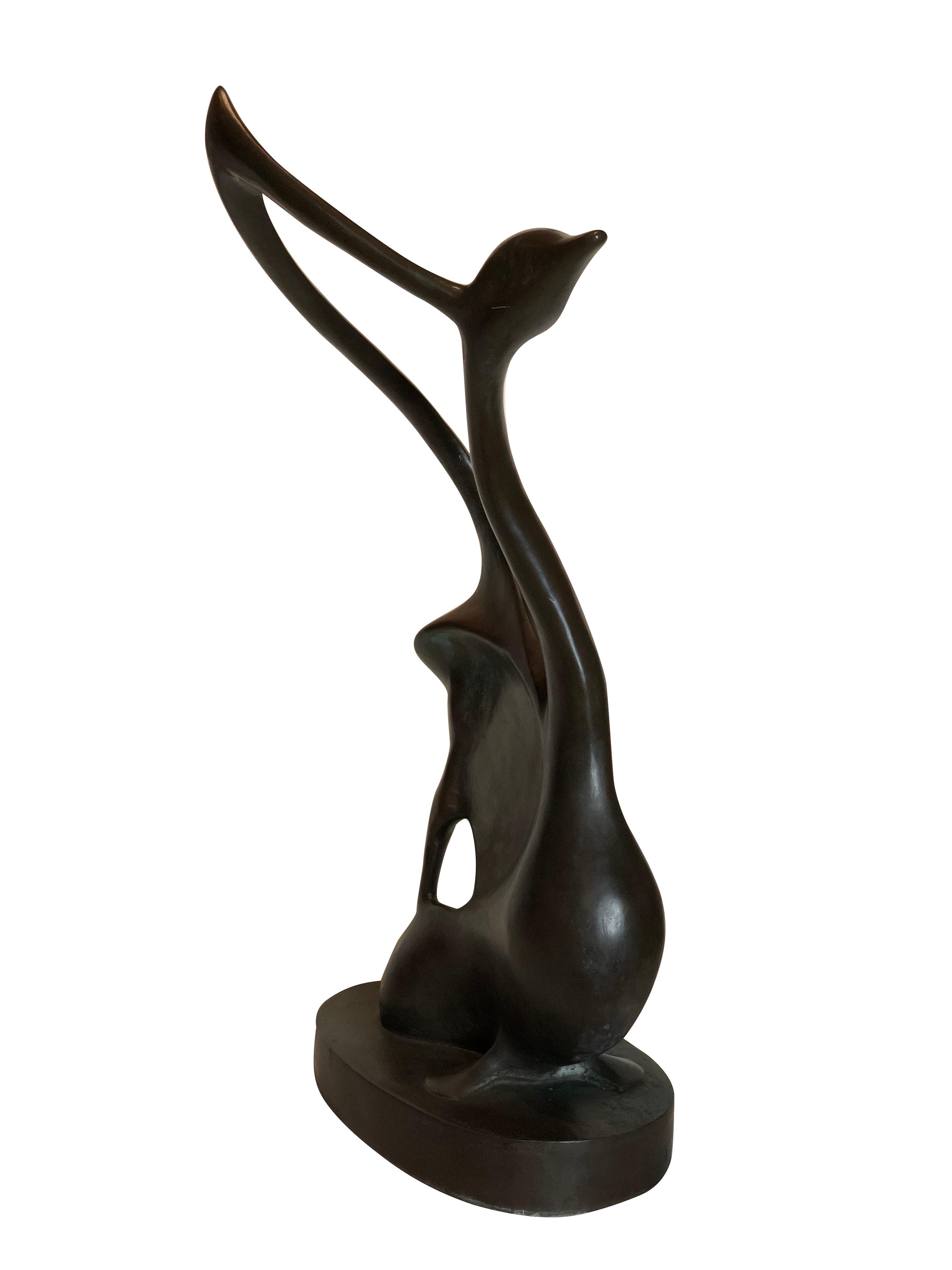 Patinated Colin Webster Watson Modern Bronze 