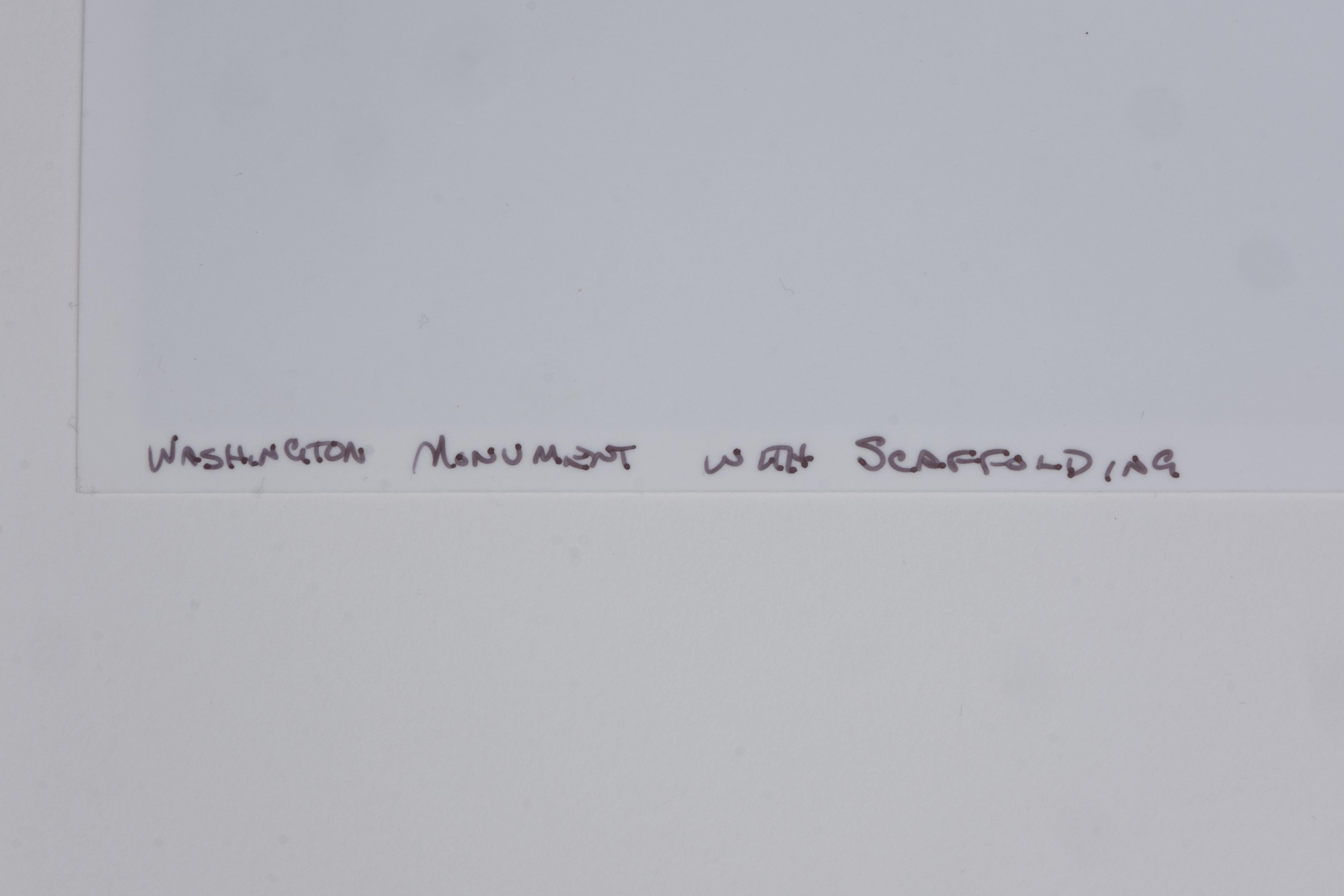 20ième siècle Impression photographique du Washington Monument signée Colin Winterbottom, 1999