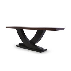 Colisa Console Table in Solid Mahogany Wood