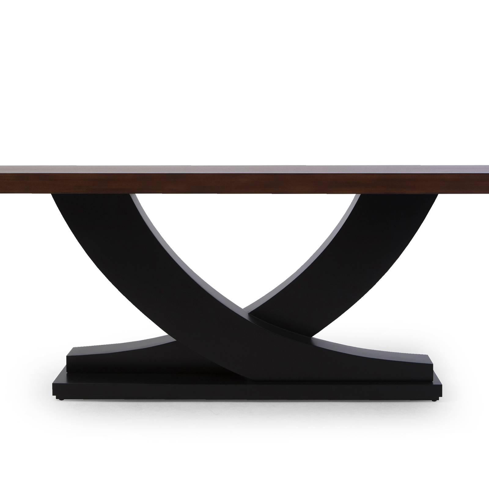 Table console Colisa en bois d'acajou massif Excellent état - En vente à Paris, FR