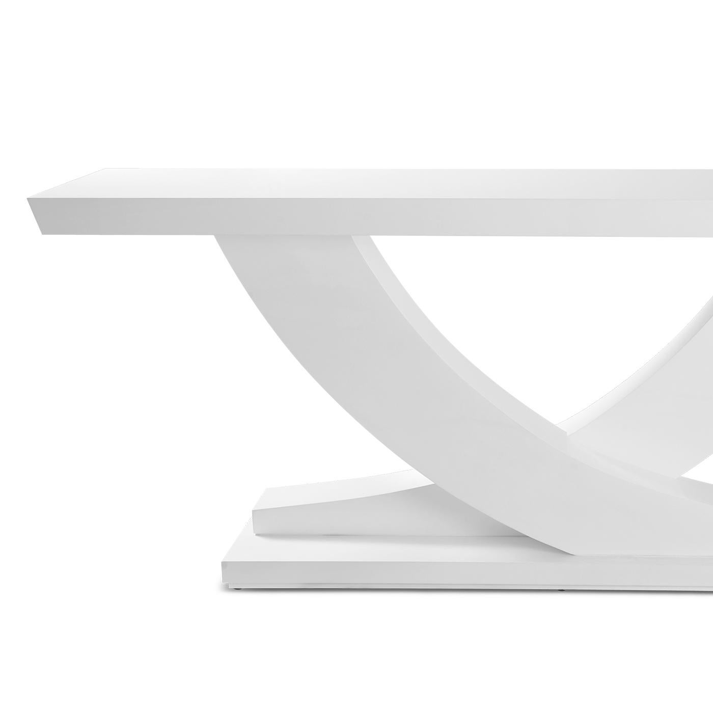 English Colisa White Console Table For Sale