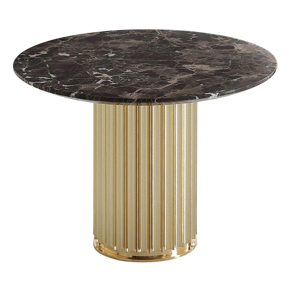 Colisee Gold Emperador Side Table